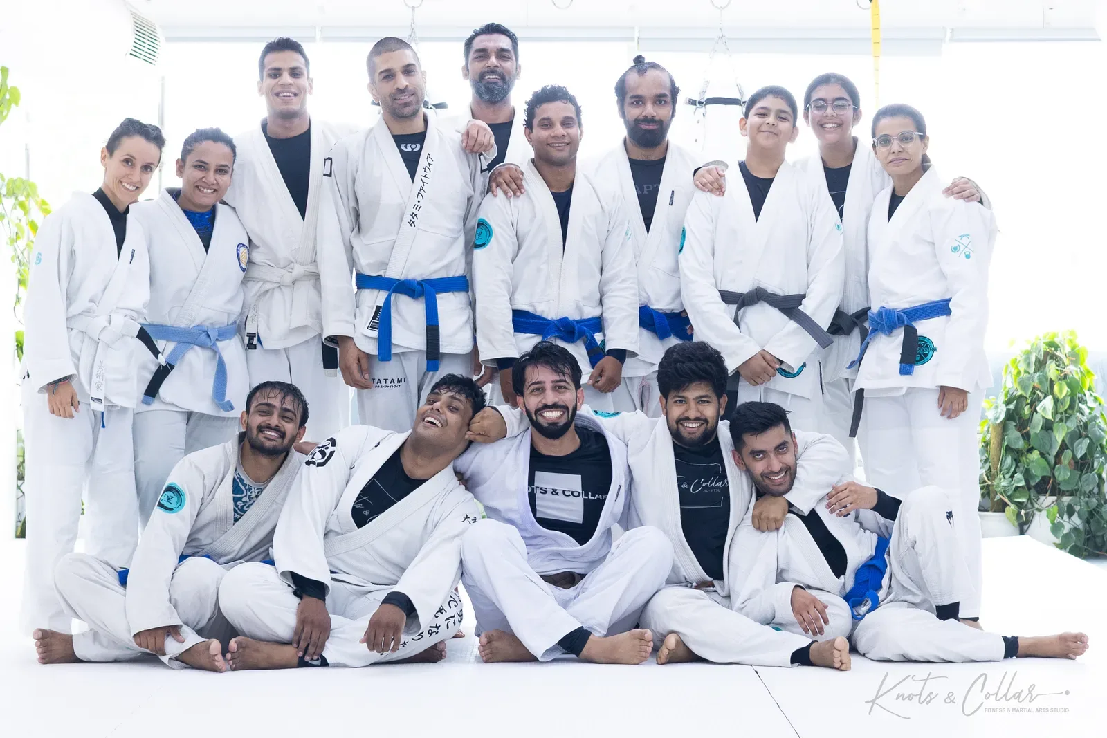 The Knots & Collar Brazilian Jiu-Jitsu community at Knots & Collar, Defence Colony, New Delhi, India