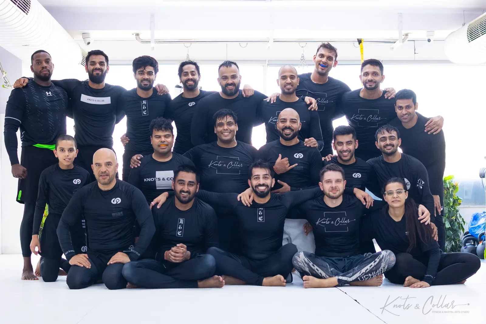 The Knots & Collar Brazilian Jiu-Jitsu community at Knots & Collar, Defence Colony, New Delhi, India