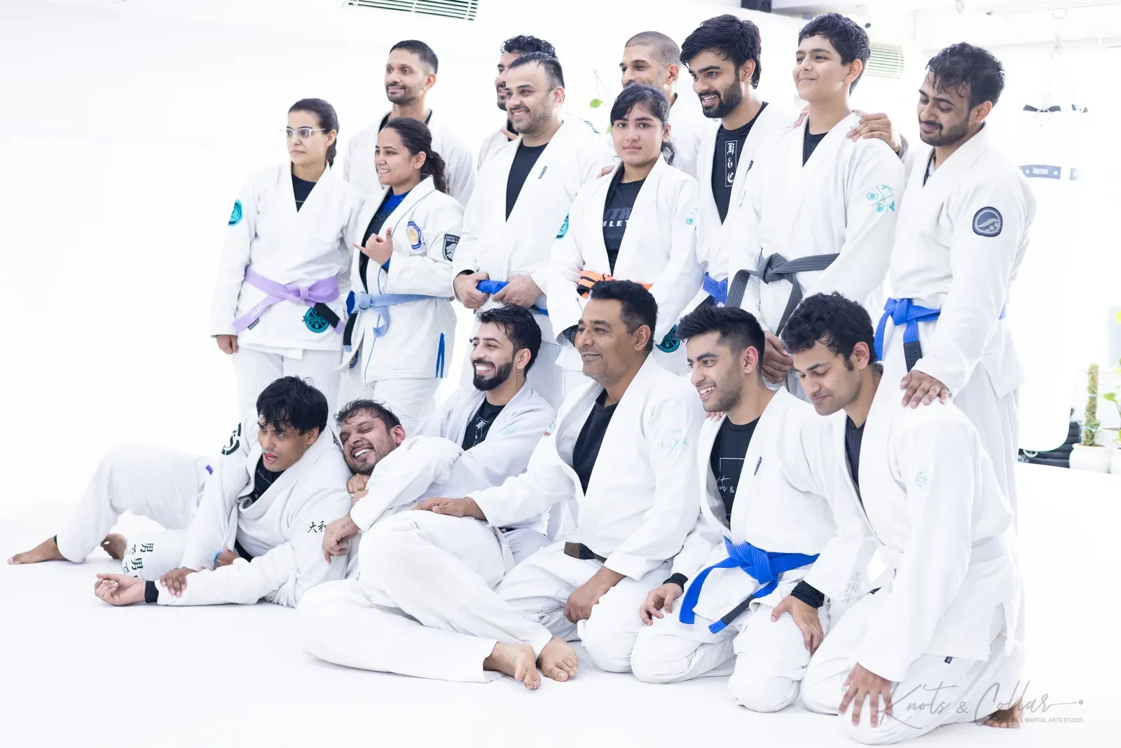 Students and coaches at Knots & Collar, Defence Colony, New Delhi, India