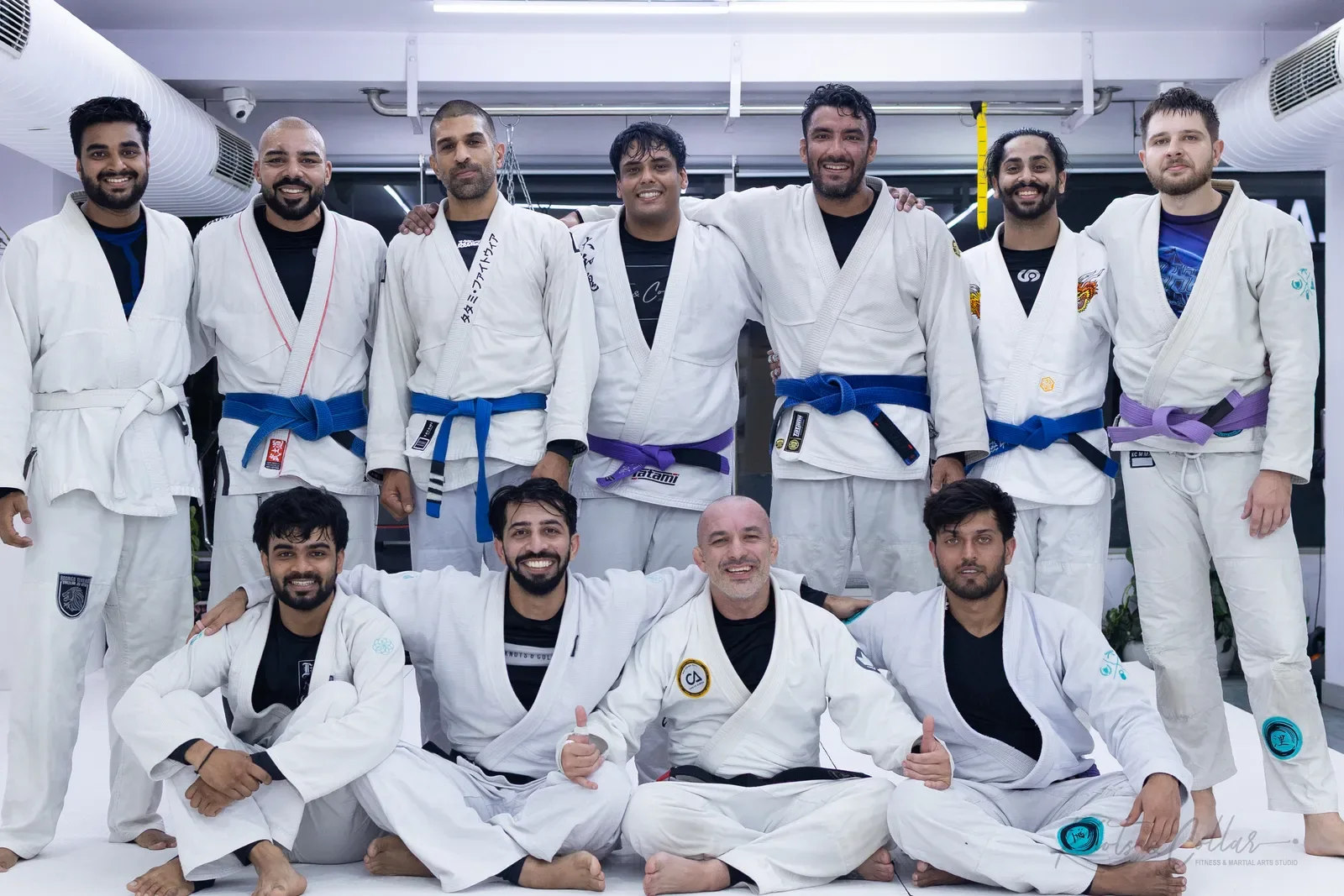 Students and coaches at Knots & Collar, Defence Colony, New Delhi, India