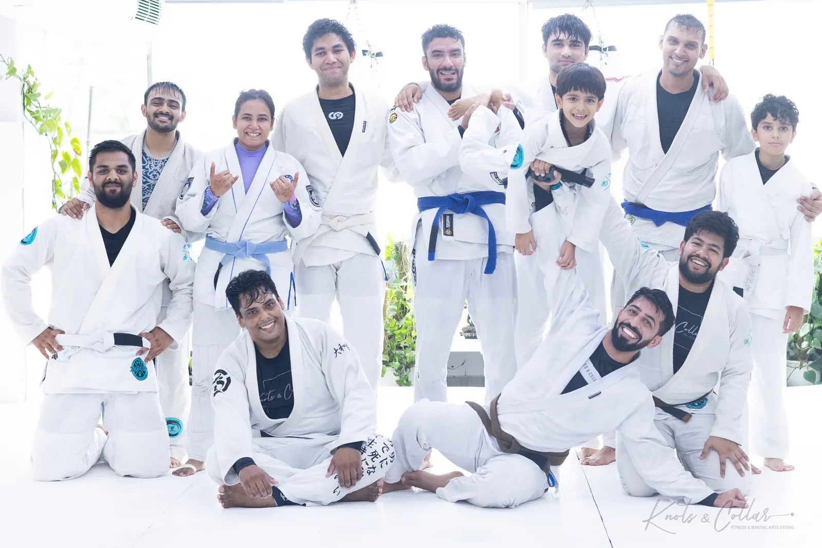 The Knots & Collar Brazilian Jiu-Jitsu community at Knots & Collar, Defence Colony, New Delhi, India