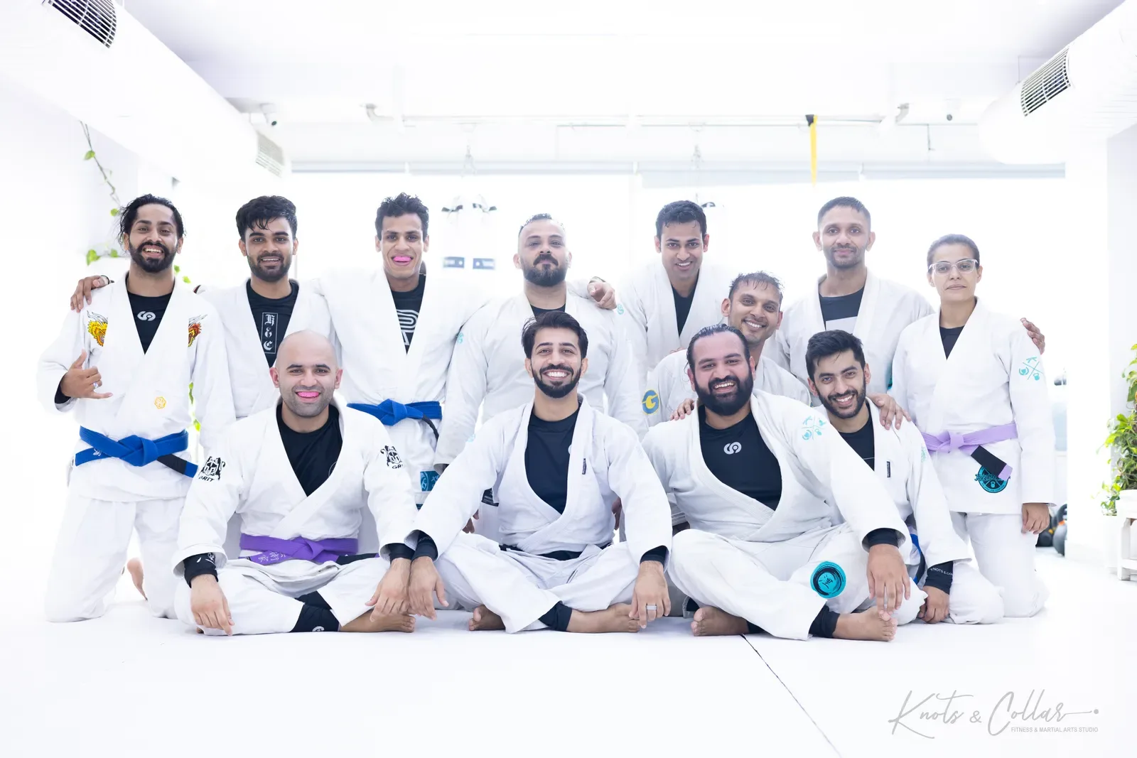 Students and coaches at Knots & Collar, Defence Colony, New Delhi, India