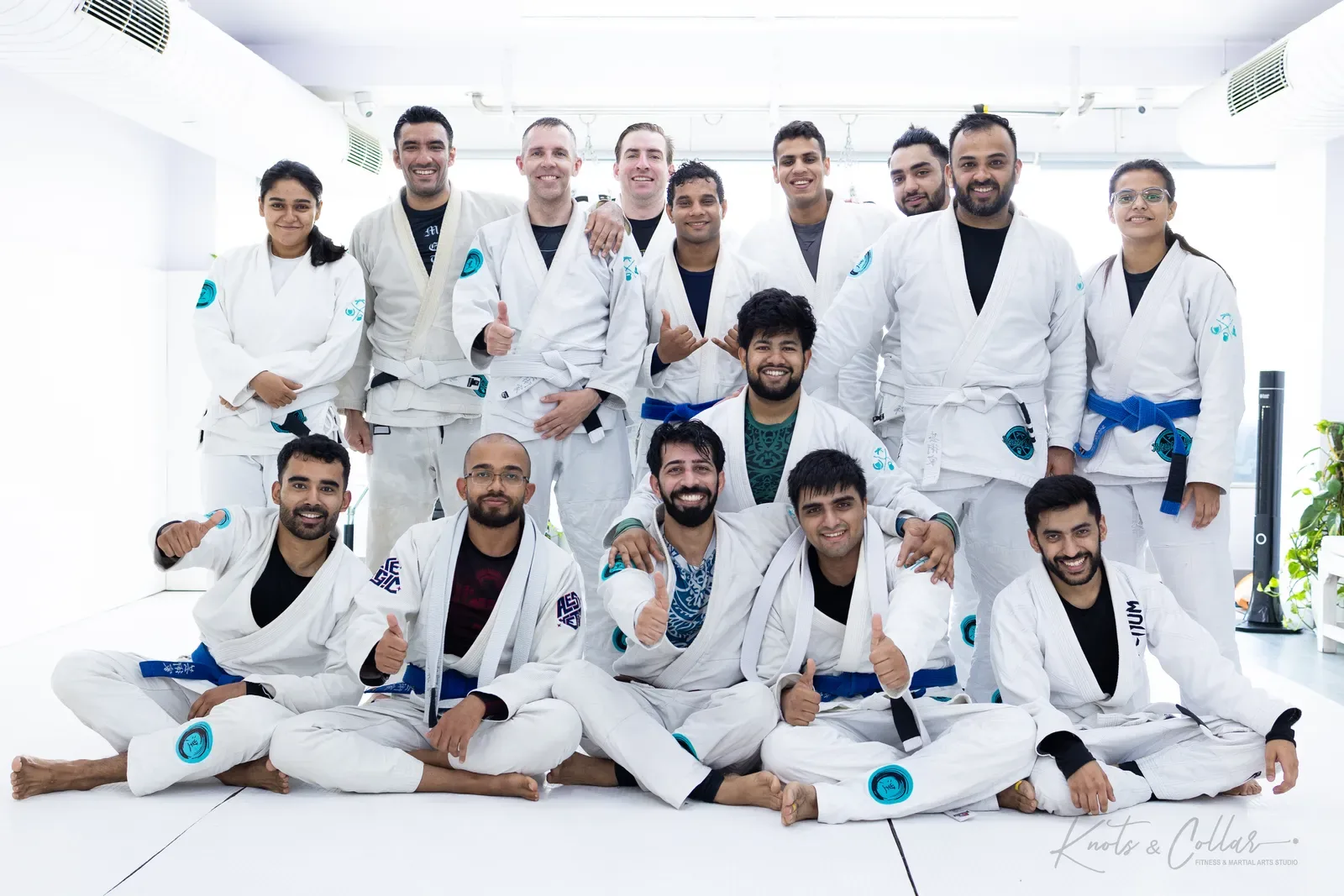 The Knots & Collar Brazilian Jiu-Jitsu community at Knots & Collar, Defence Colony, New Delhi, India