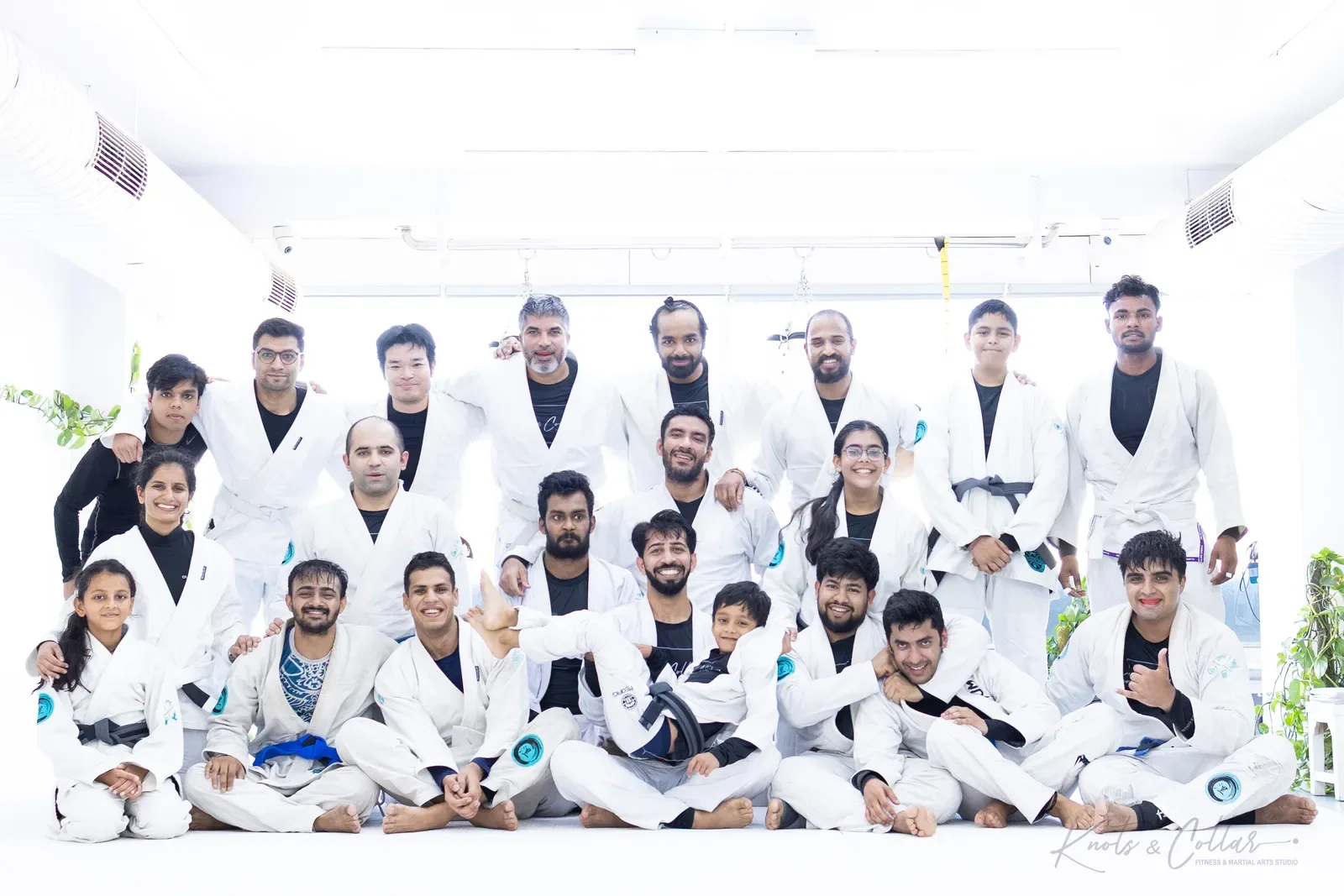 The Knots & Collar Brazilian Jiu-Jitsu community at Knots & Collar, Defence Colony, New Delhi, India