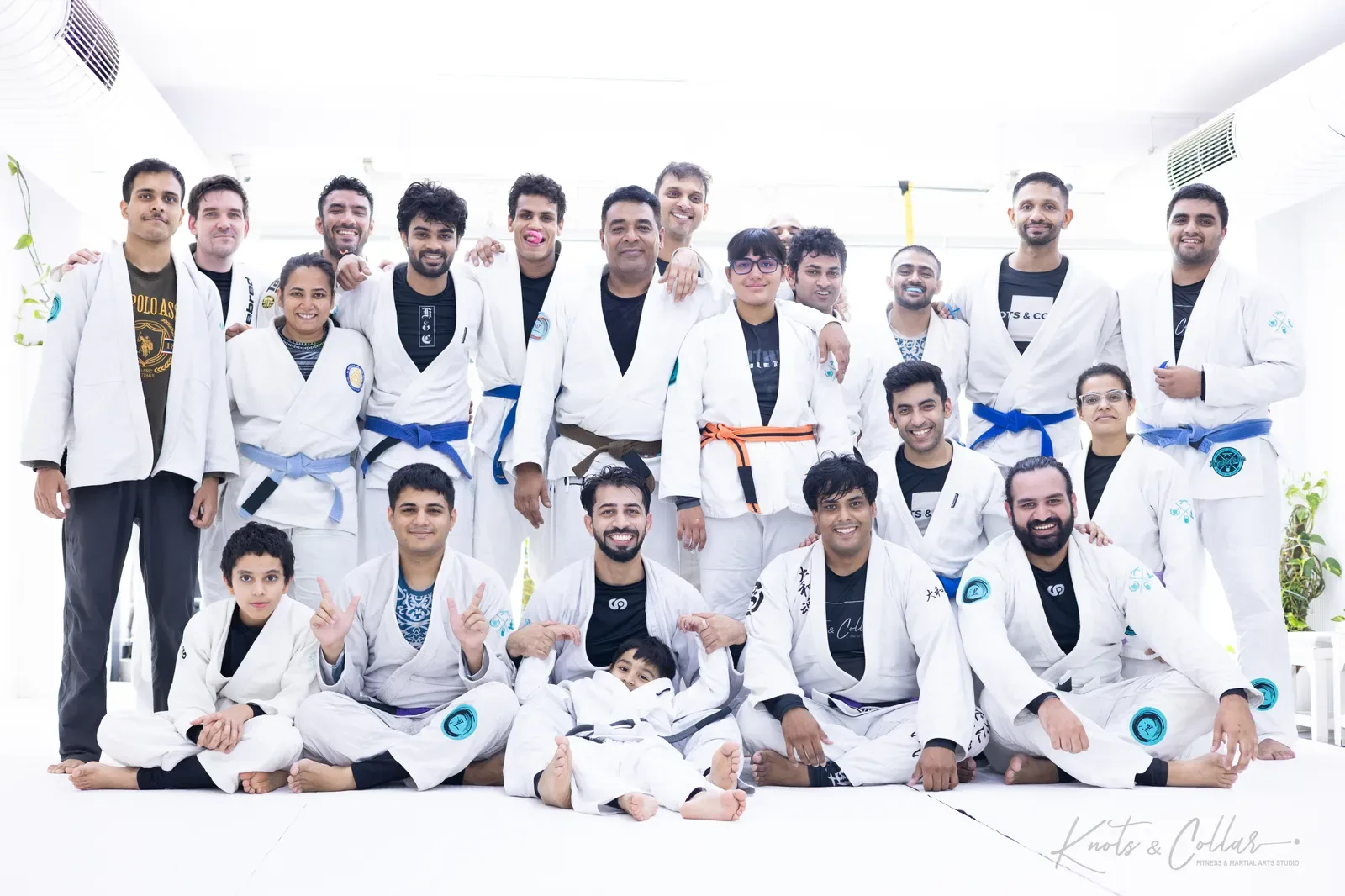 The Knots & Collar Brazilian Jiu-Jitsu community at Knots & Collar, Defence Colony, New Delhi, India