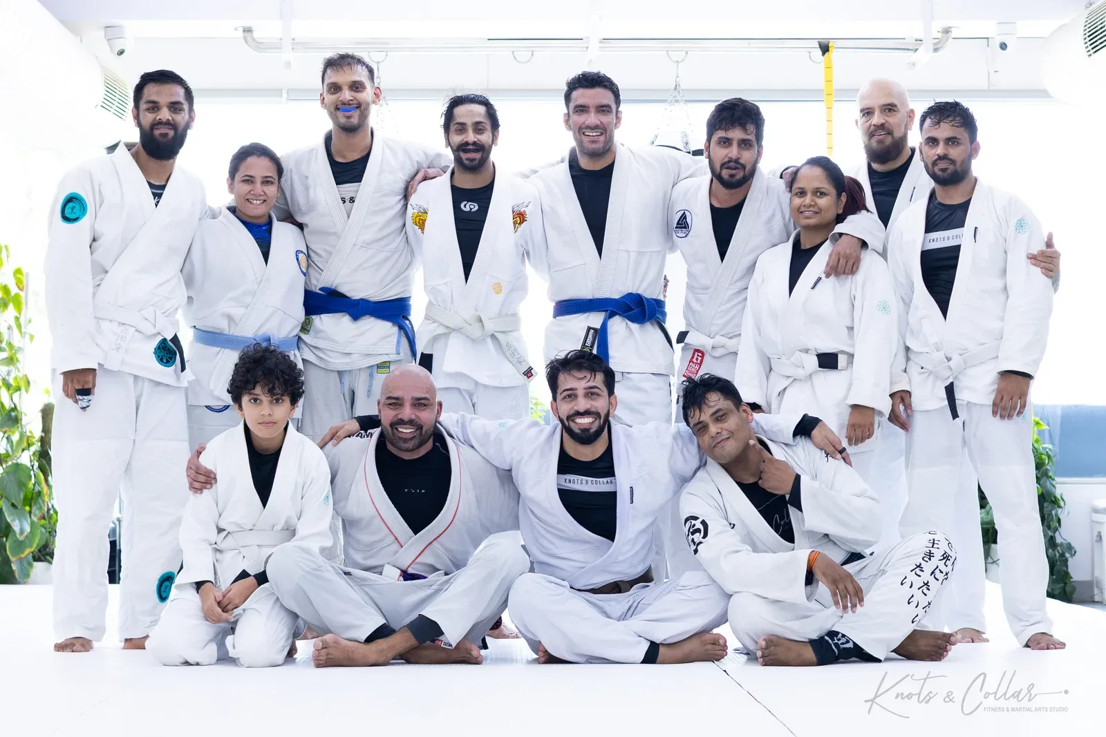 Students and coaches at Knots & Collar, Defence Colony, New Delhi, India