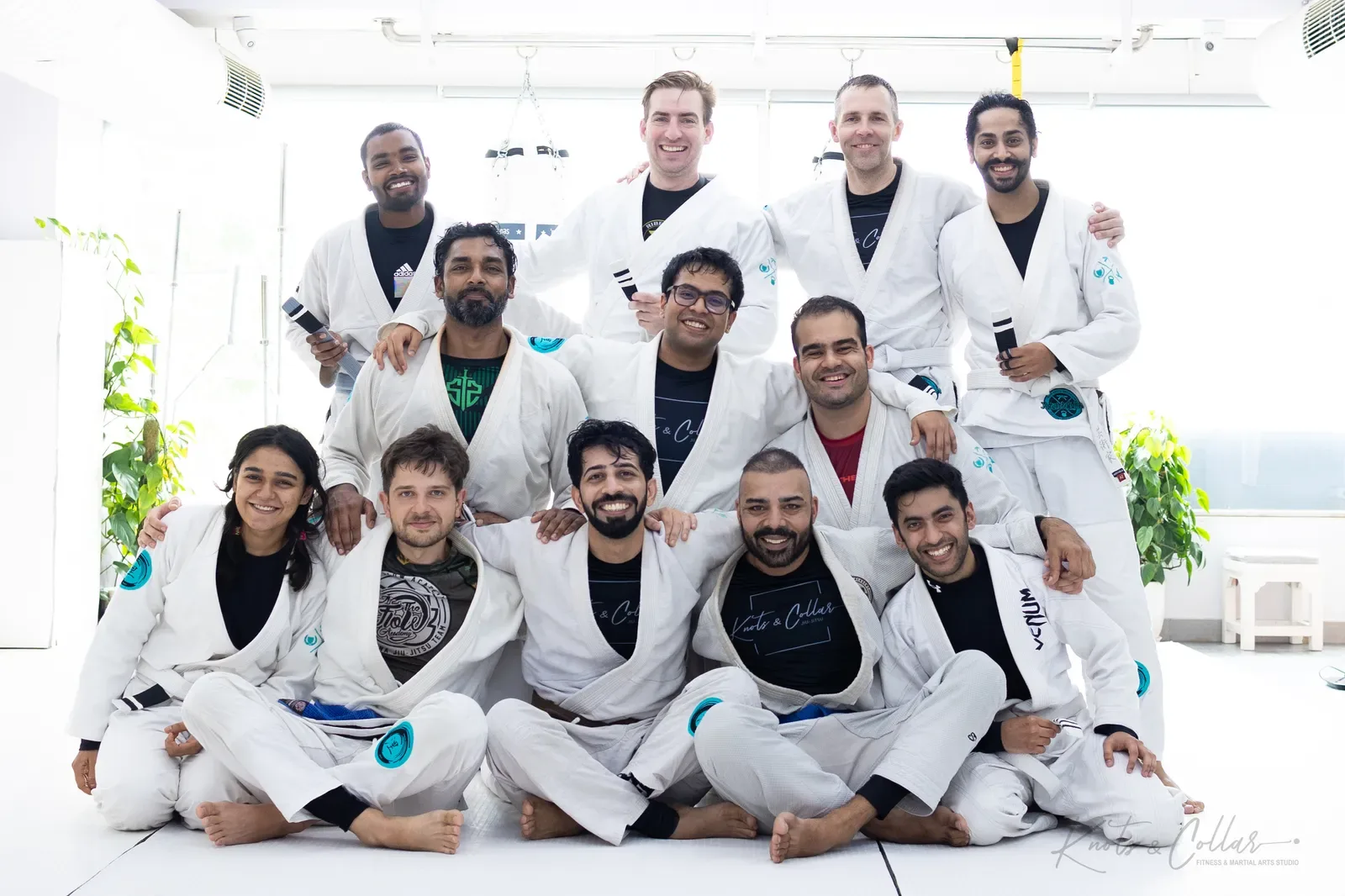 The Knots & Collar Brazilian Jiu-Jitsu community at Knots & Collar, Defence Colony, New Delhi, India