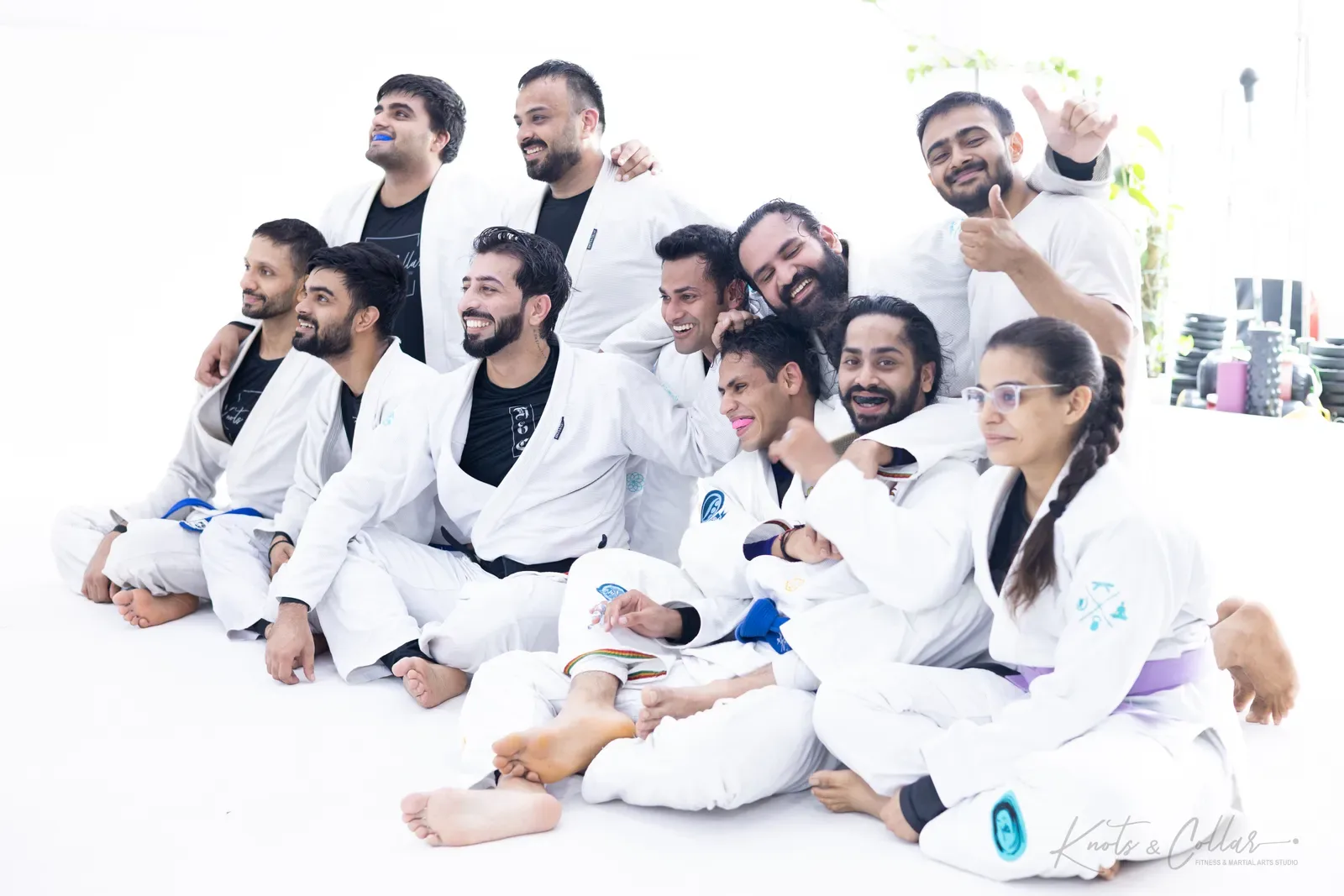 Students and coaches at Knots & Collar, Defence Colony, New Delhi, India
