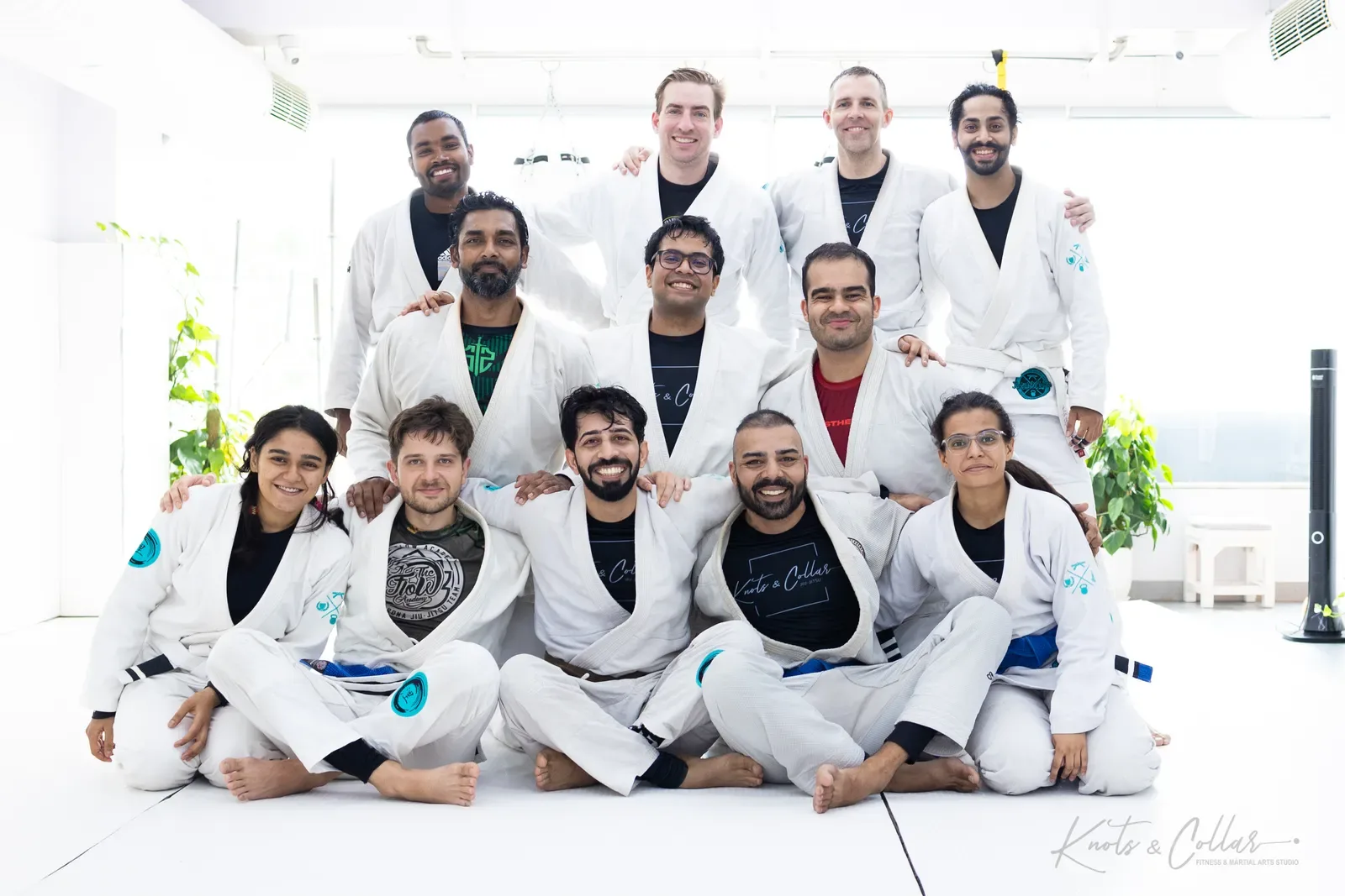 The Knots & Collar Brazilian Jiu-Jitsu community at Knots & Collar, Defence Colony, New Delhi, India