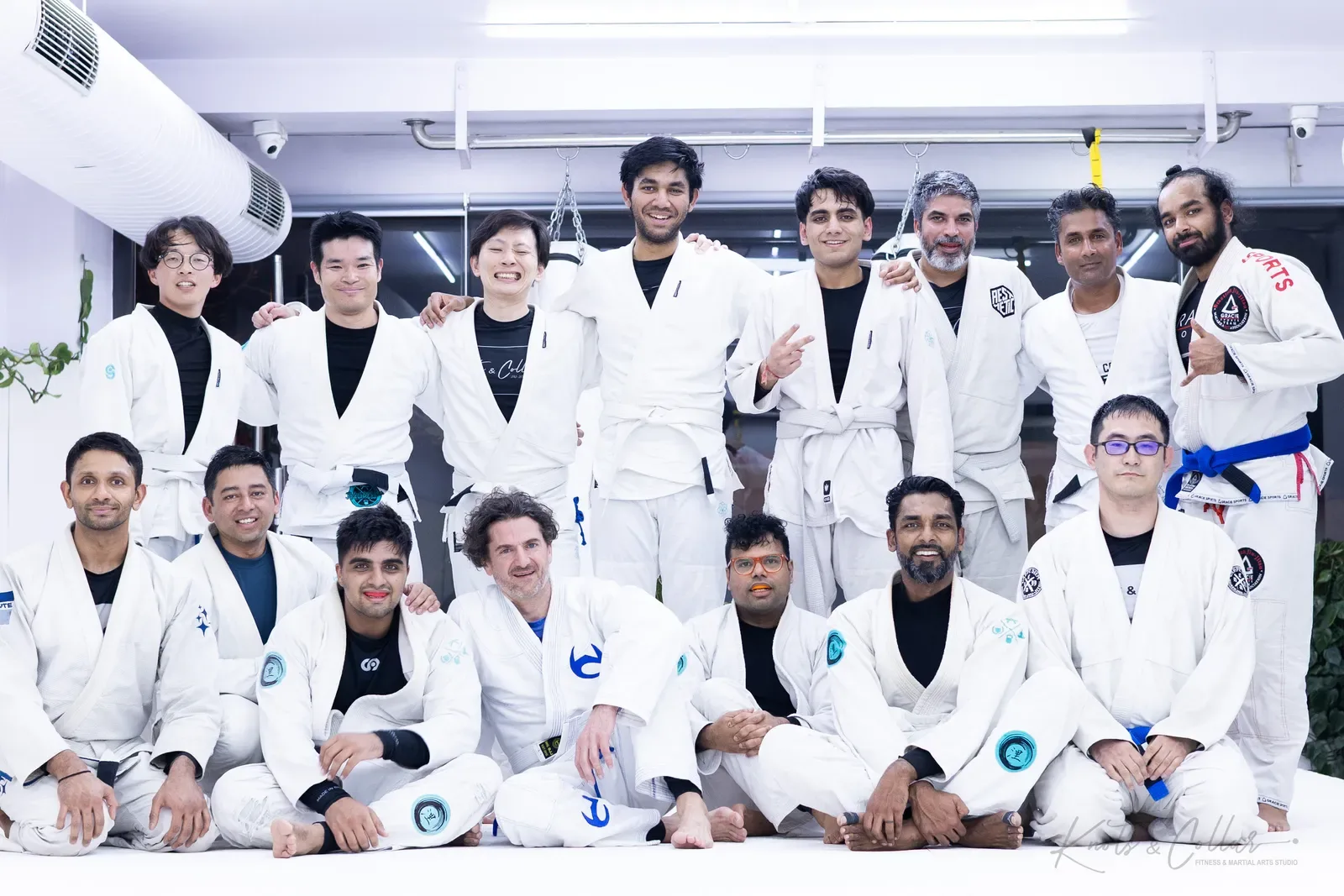 Students and coaches at Knots & Collar, Defence Colony, New Delhi, India