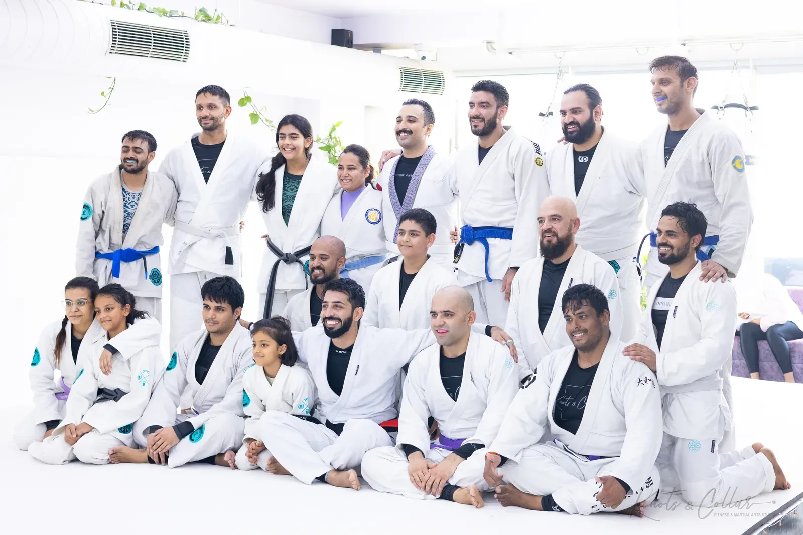 The Knots & Collar Brazilian Jiu-Jitsu community at Knots & Collar, Defence Colony, New Delhi, India