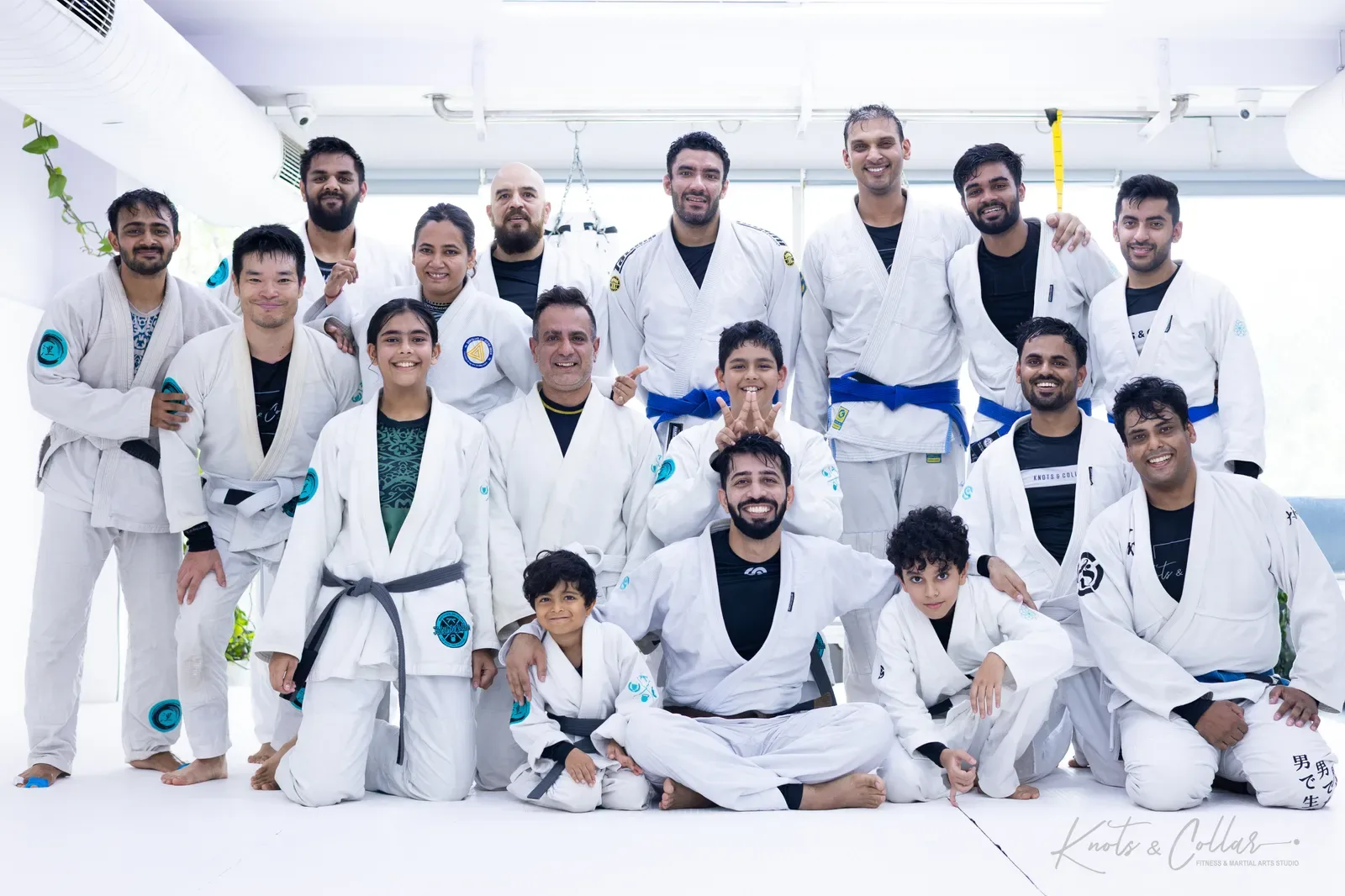 The Knots & Collar Brazilian Jiu-Jitsu community at Knots & Collar, Defence Colony, New Delhi, India