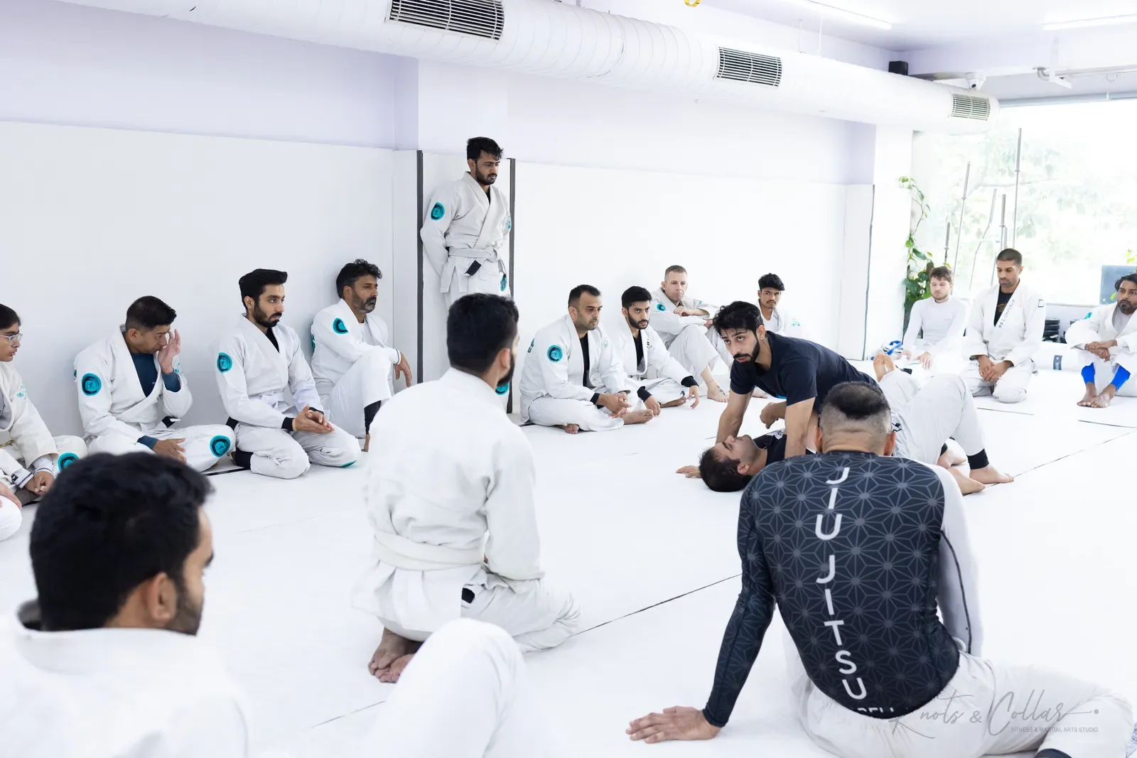 The Knots & Collar Brazilian Jiu-Jitsu community at Knots & Collar, Defence Colony, New Delhi, India