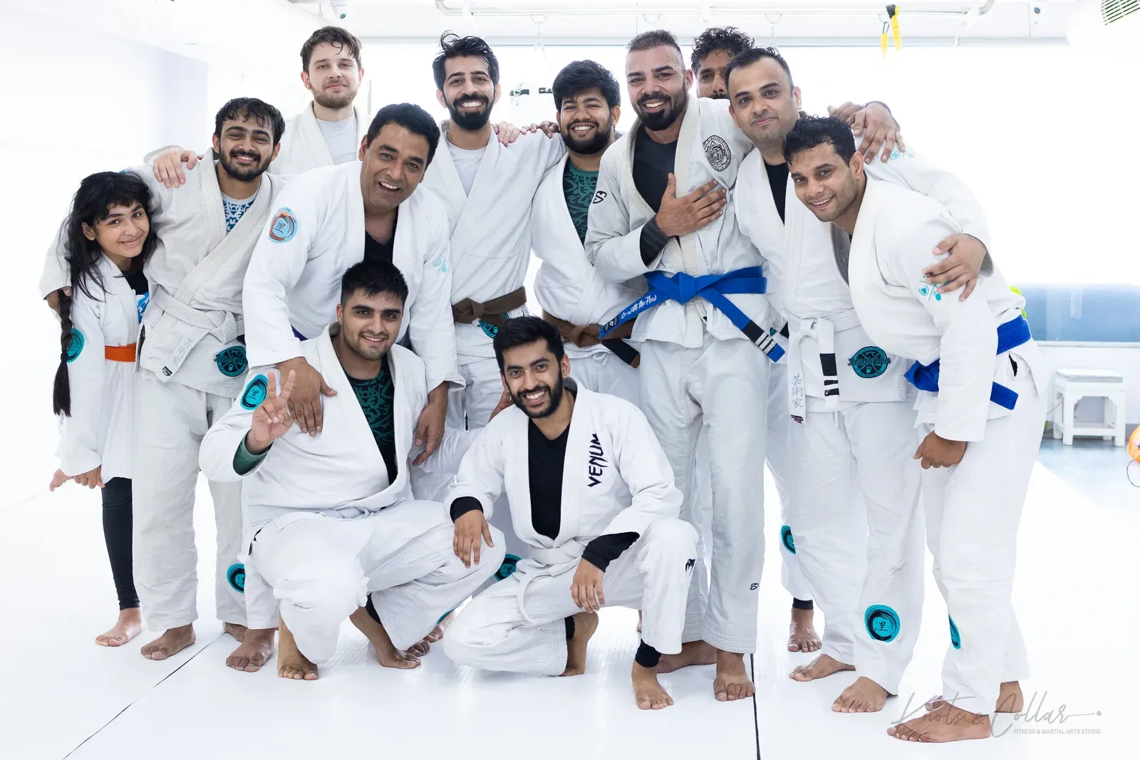 The Knots & Collar Brazilian Jiu-Jitsu community at Knots & Collar, Defence Colony, New Delhi, India