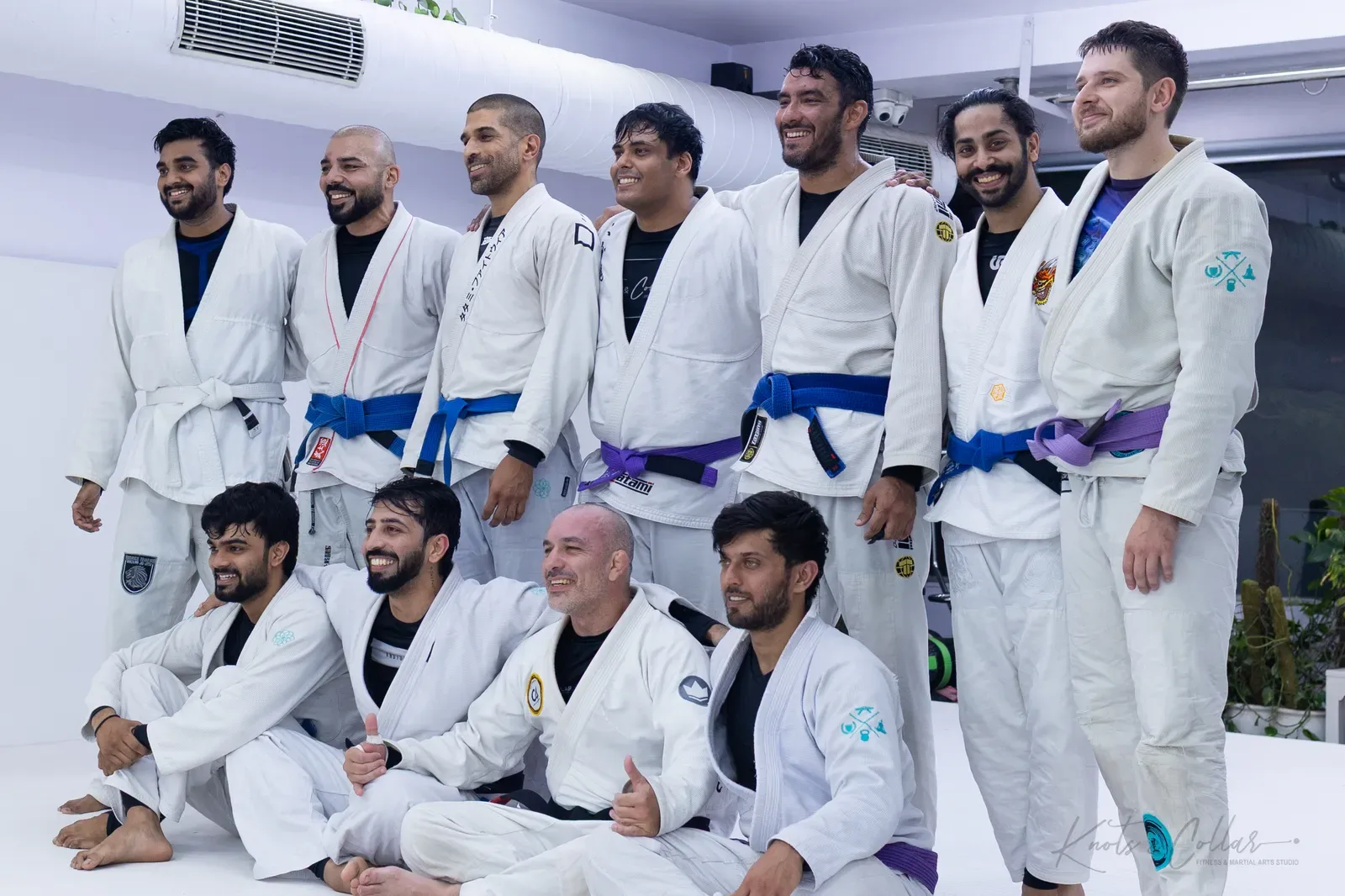 The Knots & Collar Brazilian Jiu-Jitsu community at Knots & Collar, Defence Colony, New Delhi, India