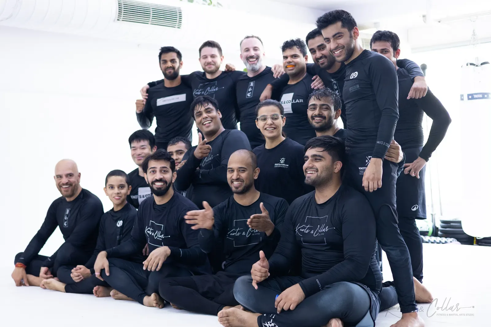 Students and coaches at Knots & Collar, Defence Colony, New Delhi, India