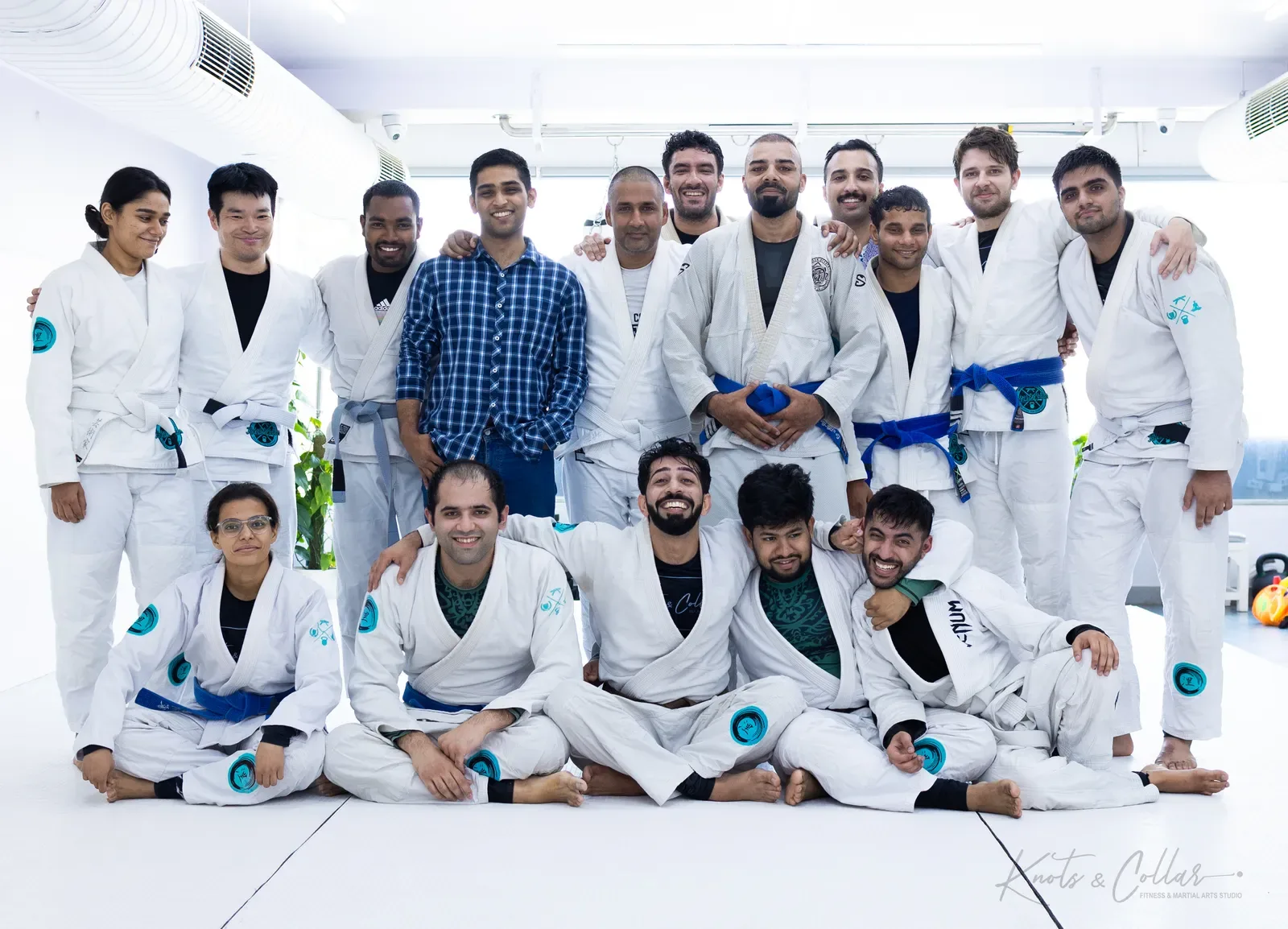 The Knots & Collar Brazilian Jiu-Jitsu community at Knots & Collar, Defence Colony, New Delhi, India