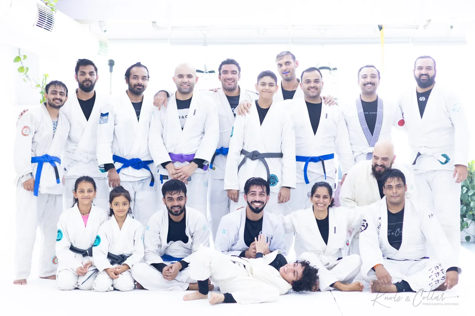 The Knots & Collar Brazilian Jiu-Jitsu community at Knots & Collar, Defence Colony, New Delhi, India