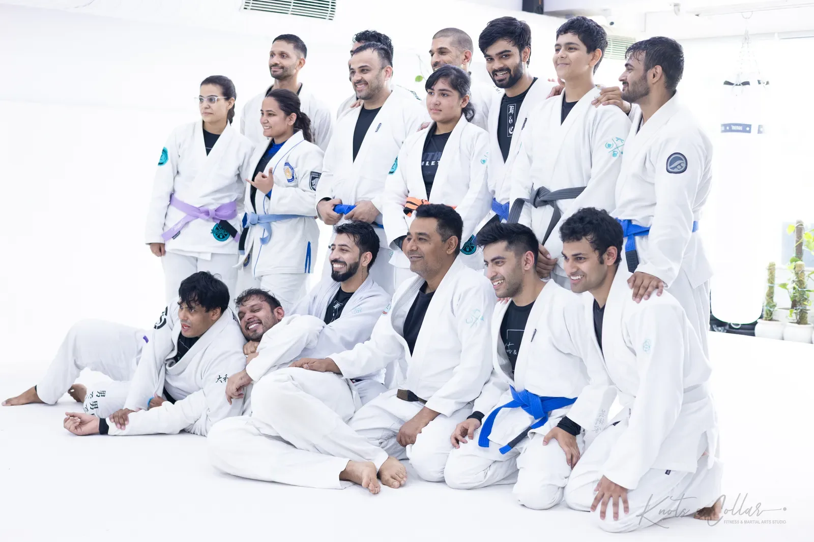 The Knots & Collar Brazilian Jiu-Jitsu community at Knots & Collar, Defence Colony, New Delhi, India