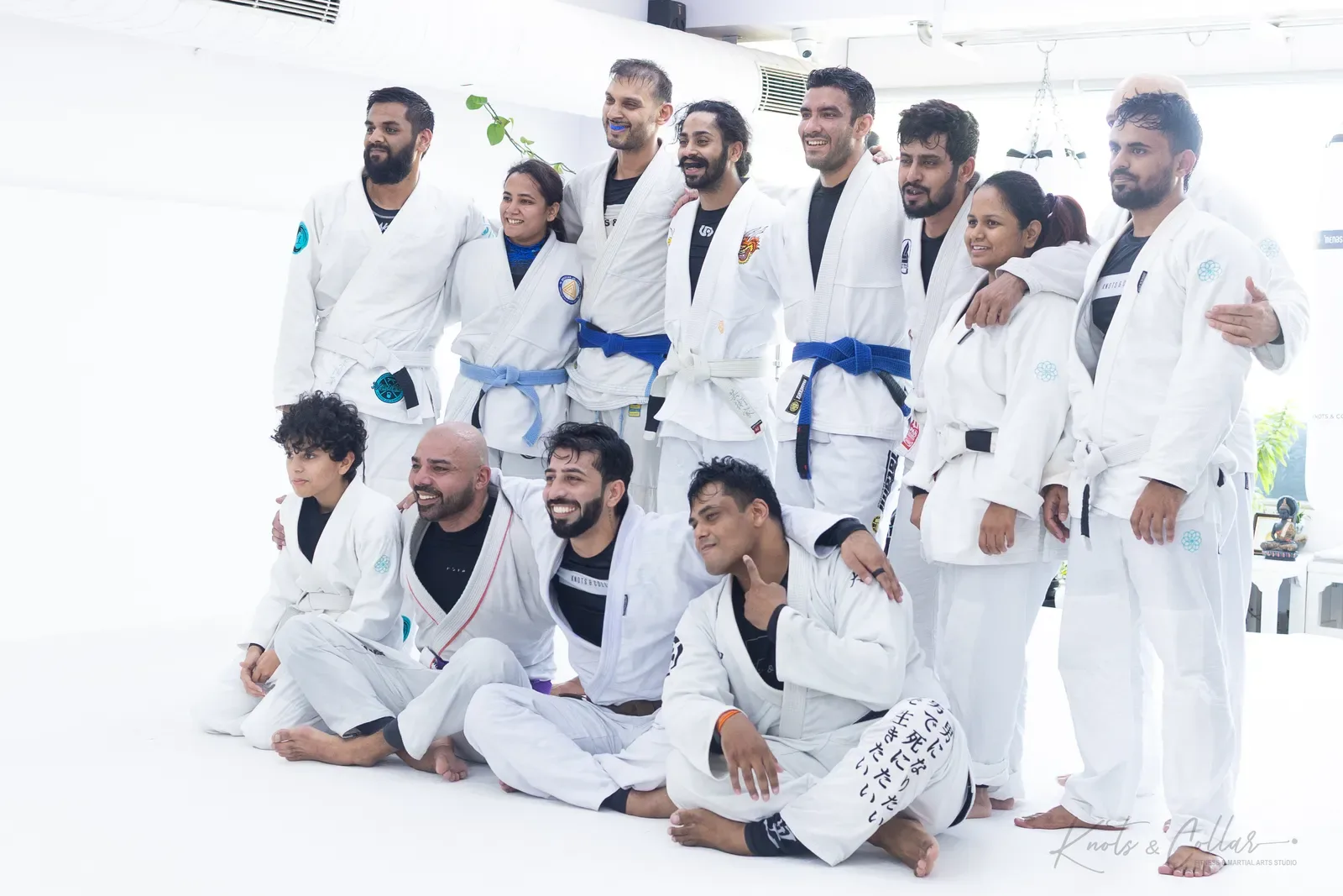 Students and coaches at Knots & Collar, Defence Colony, New Delhi, India