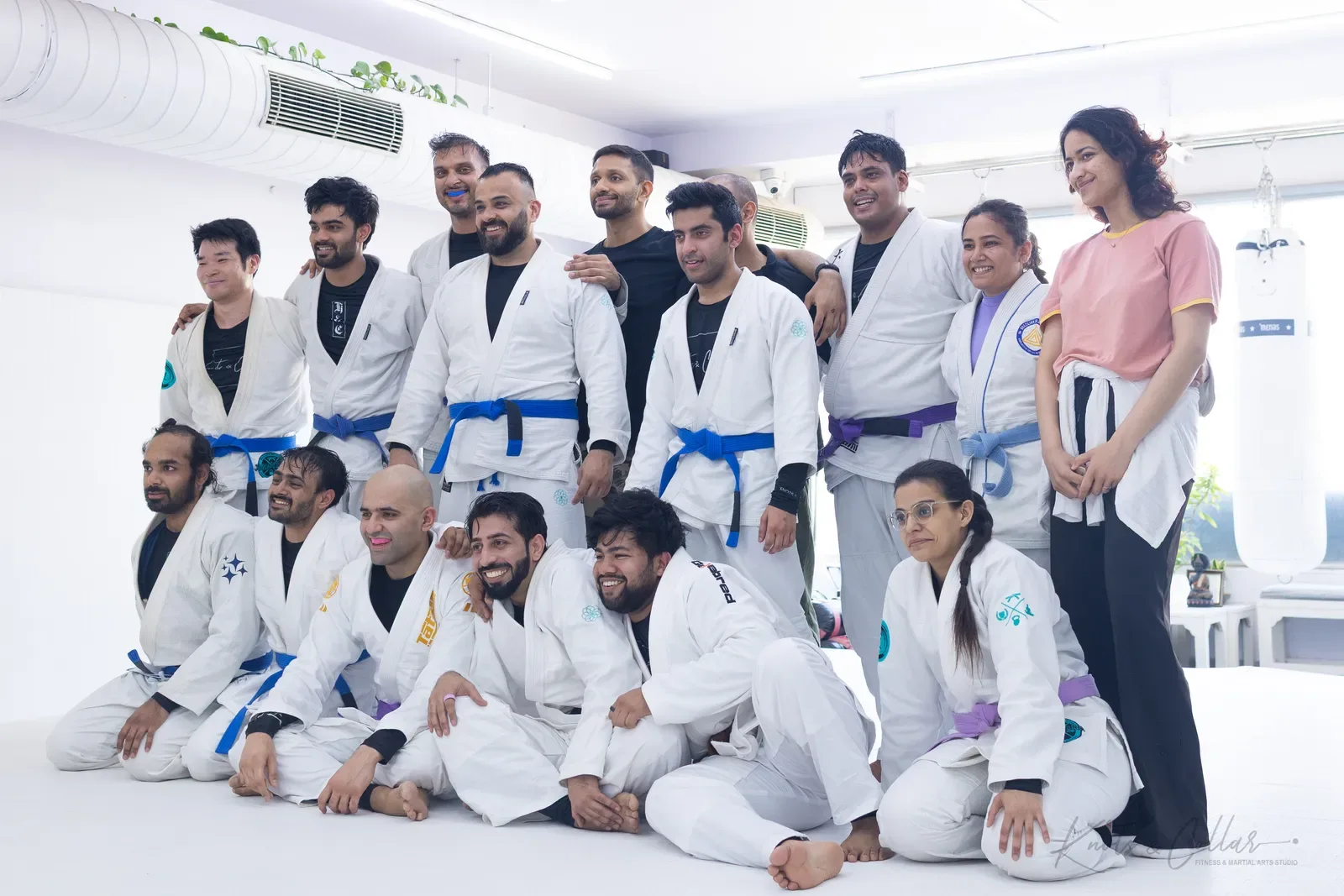 The Knots & Collar Brazilian Jiu-Jitsu community at Knots & Collar, Defence Colony, New Delhi, India