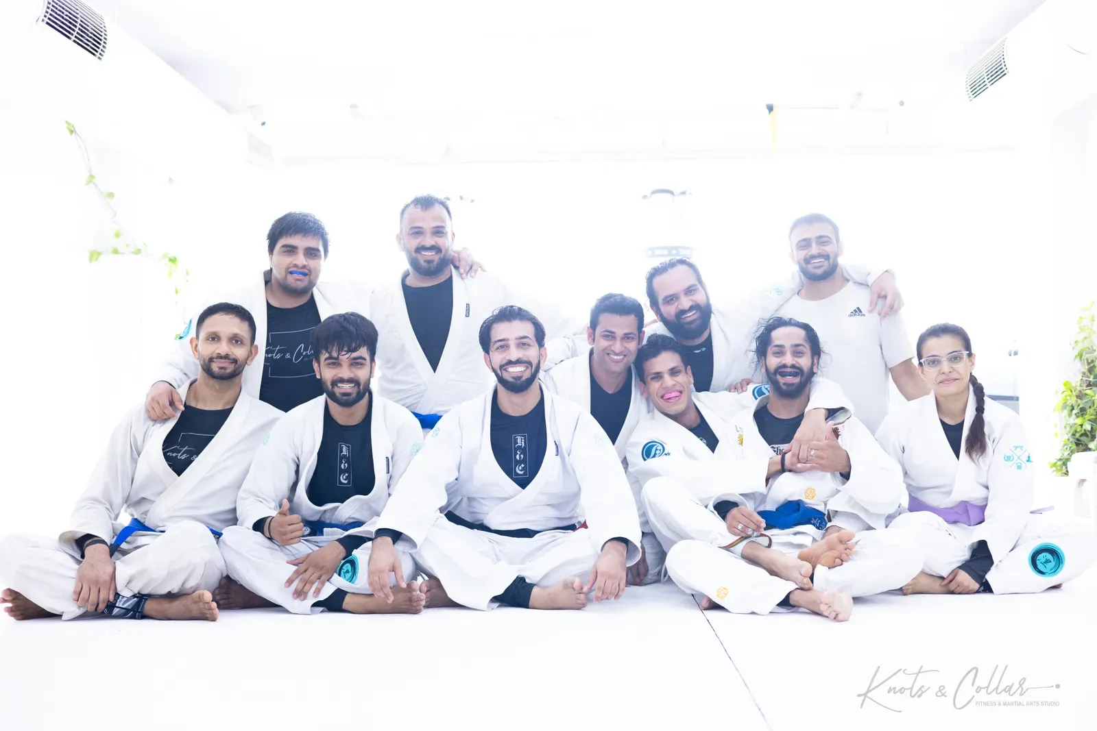 The Knots & Collar Brazilian Jiu-Jitsu community at Knots & Collar, Defence Colony, New Delhi, India