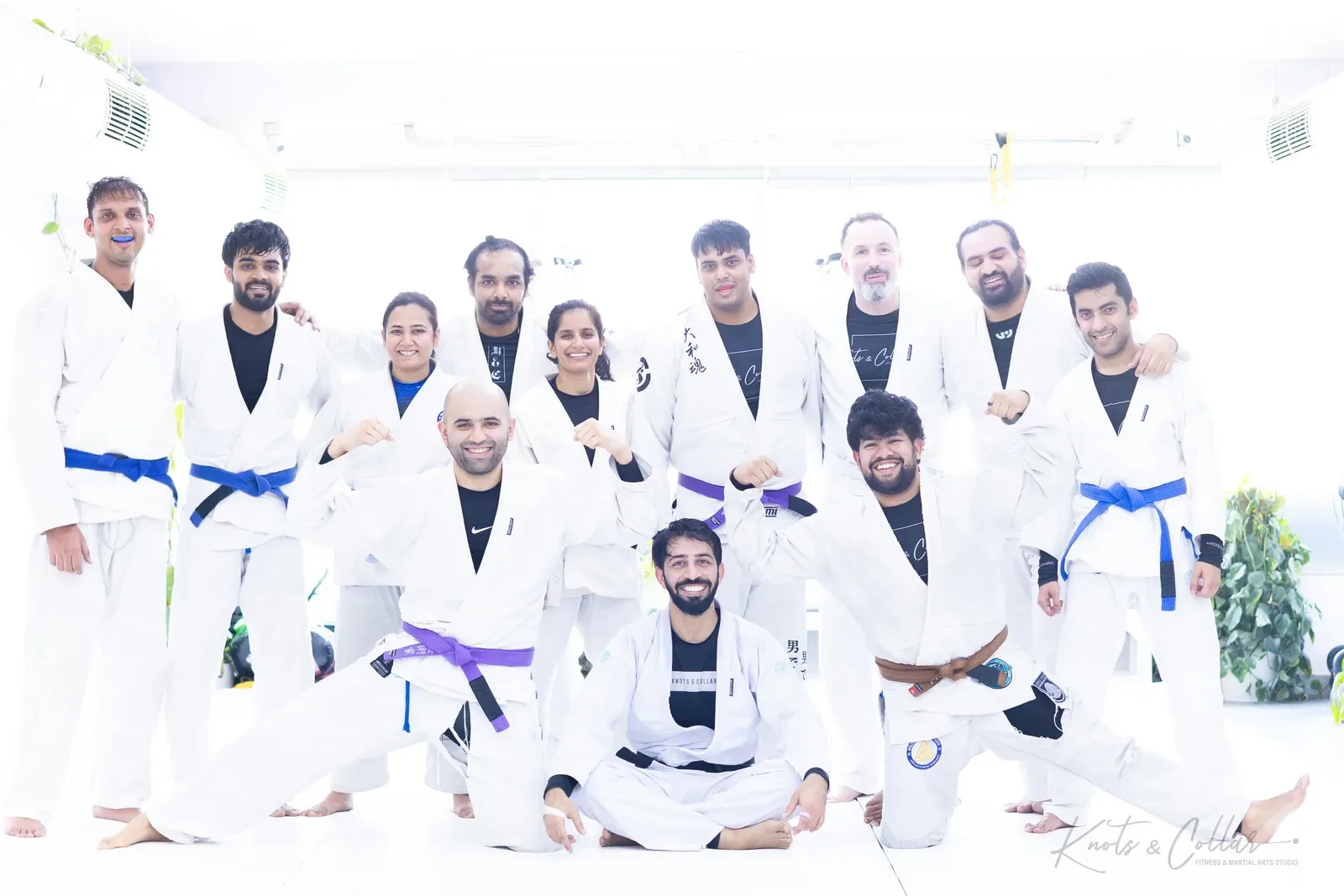 Students and coaches at Knots & Collar, Defence Colony, New Delhi, India