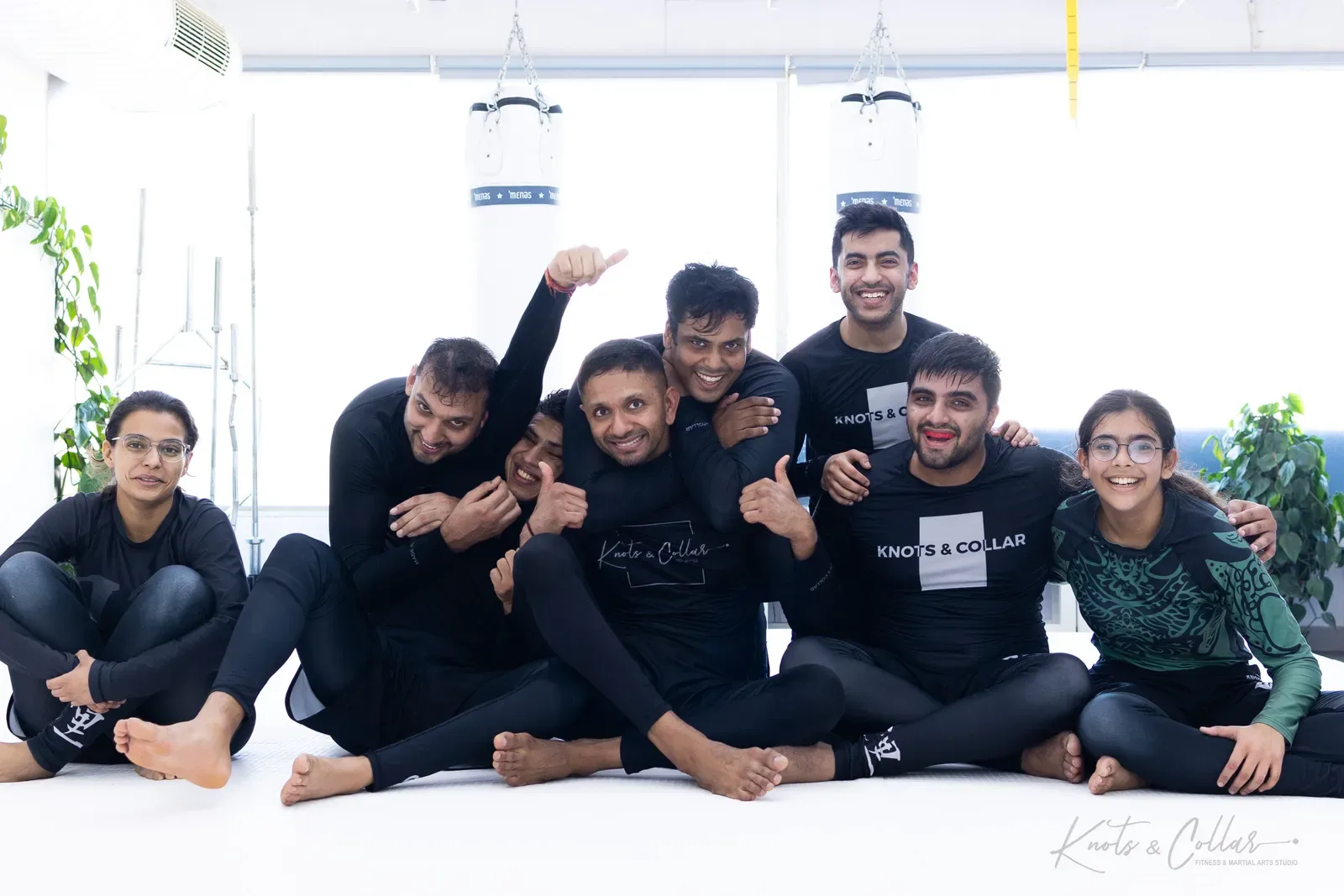 The Knots & Collar Brazilian Jiu-Jitsu community at Knots & Collar, Defence Colony, New Delhi, India