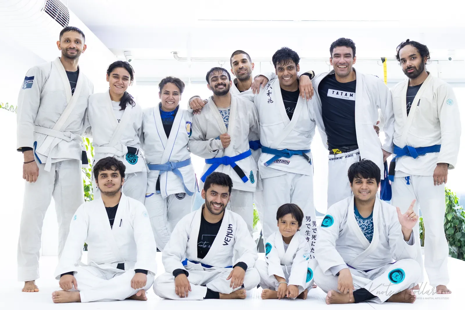 The Knots & Collar Brazilian Jiu-Jitsu community at Knots & Collar, Defence Colony, New Delhi, India