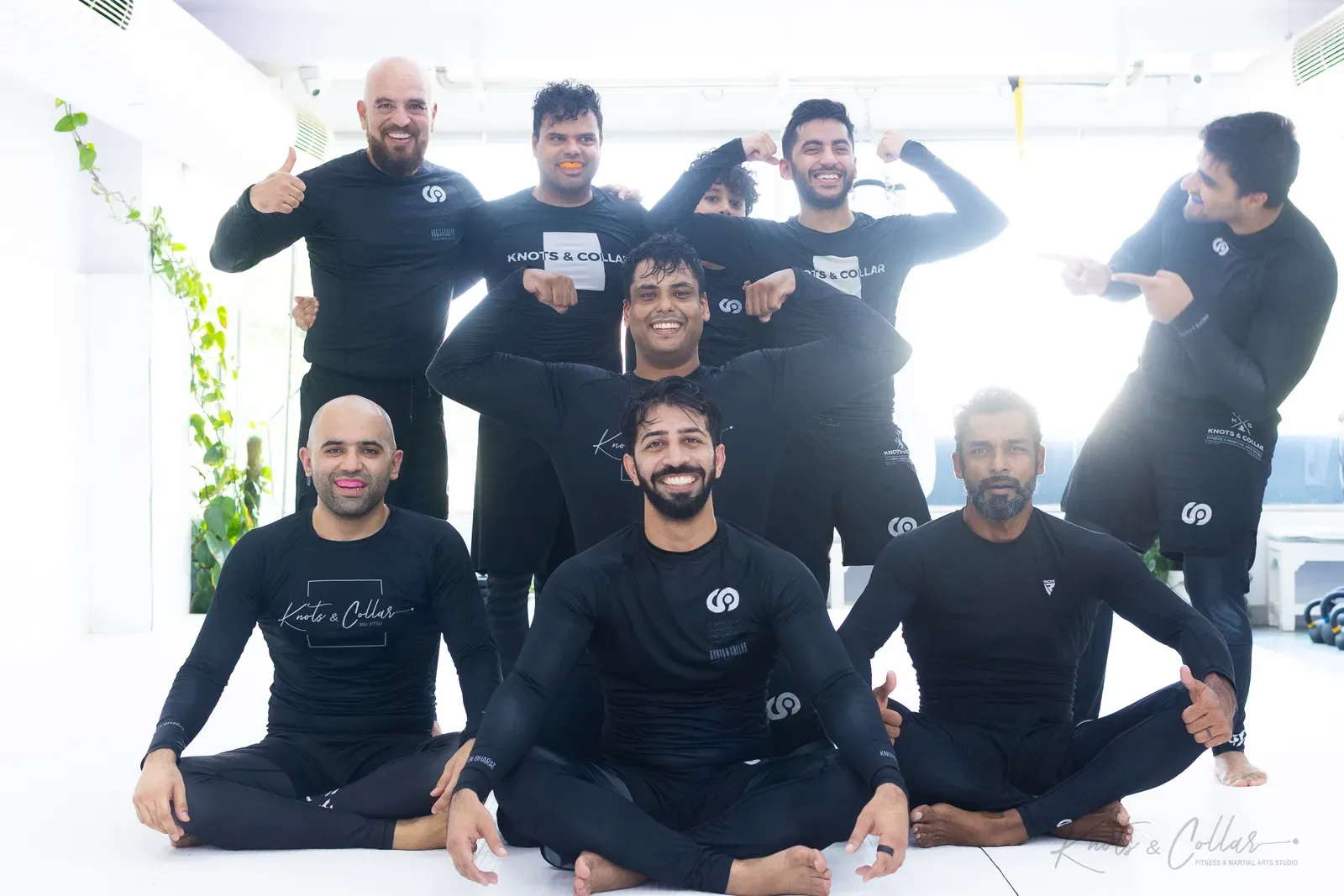 Students and coaches at Knots & Collar, Defence Colony, New Delhi, India