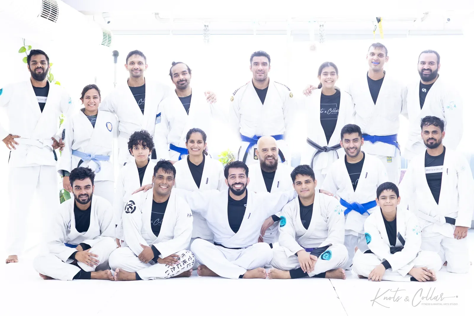 The Knots & Collar Brazilian Jiu-Jitsu community at Knots & Collar, Defence Colony, New Delhi, India