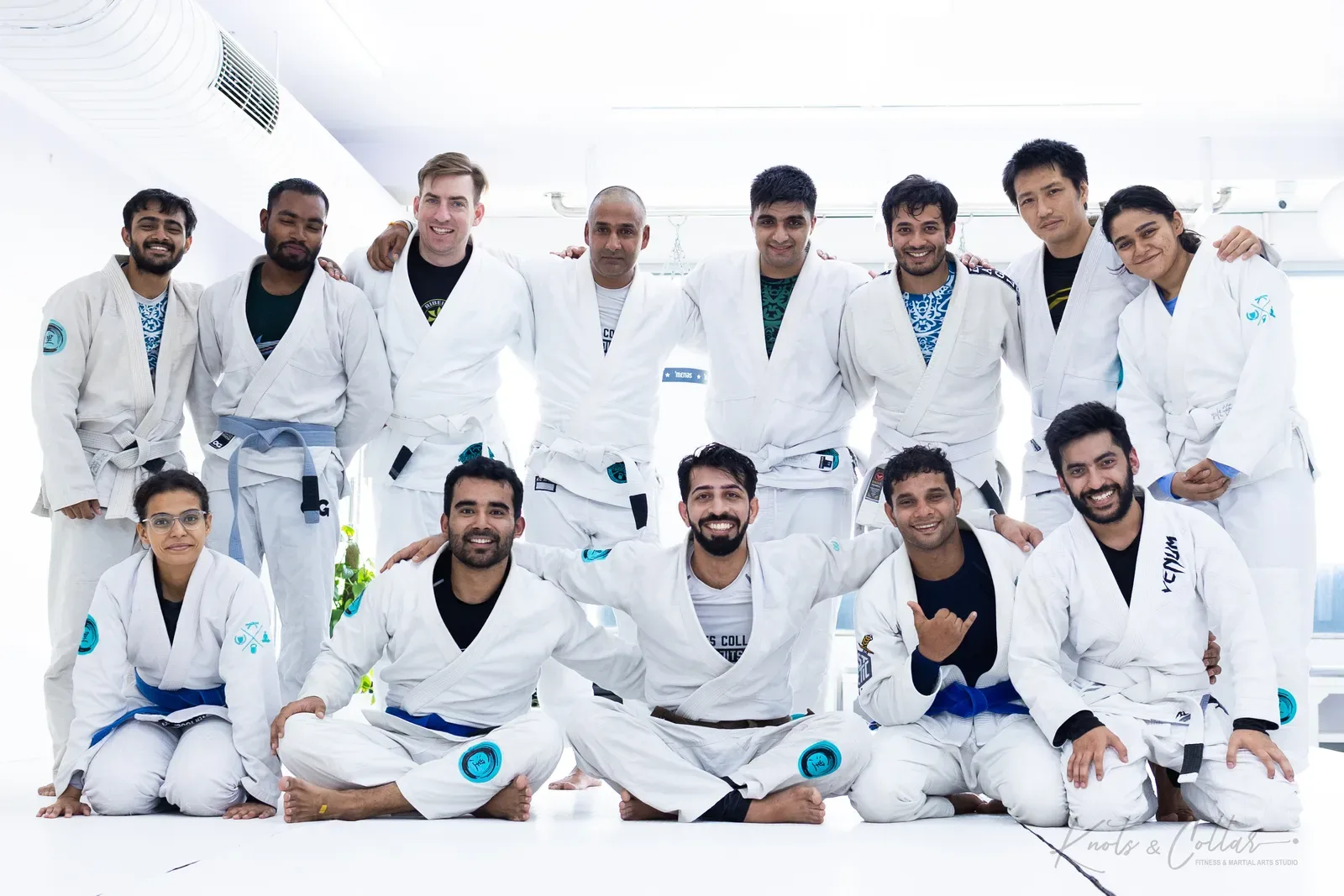 The Knots & Collar Brazilian Jiu-Jitsu community at Knots & Collar, Defence Colony, New Delhi, India