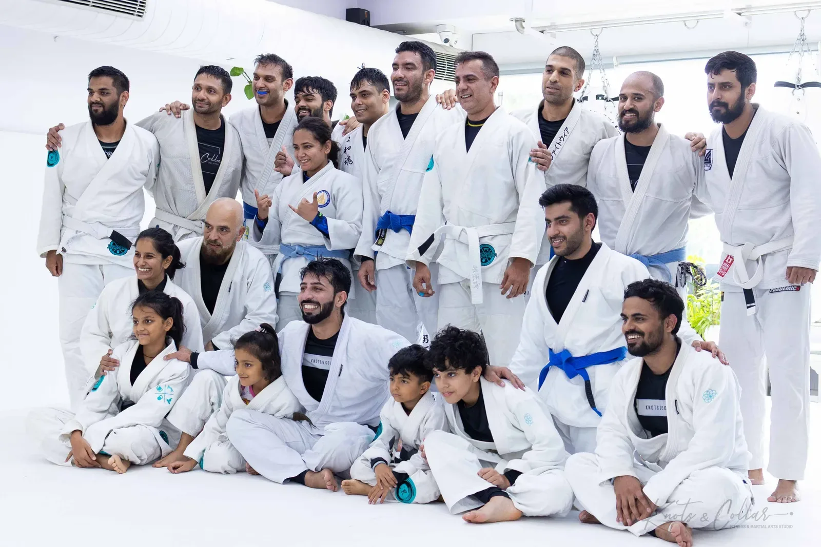 The Knots & Collar Brazilian Jiu-Jitsu community at Knots & Collar, Defence Colony, New Delhi, India