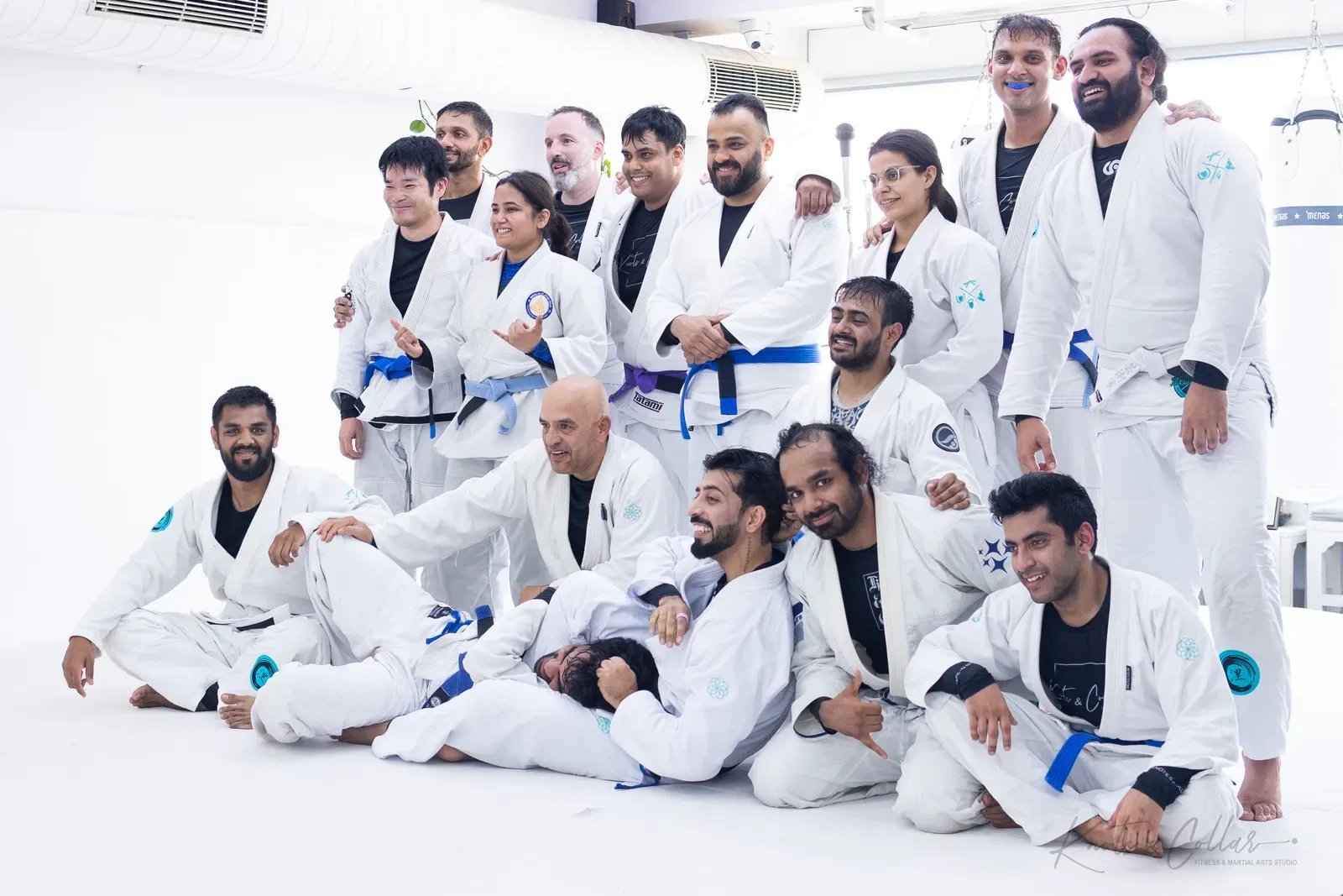 The Knots & Collar Brazilian Jiu-Jitsu community at Knots & Collar, Defence Colony, New Delhi, India