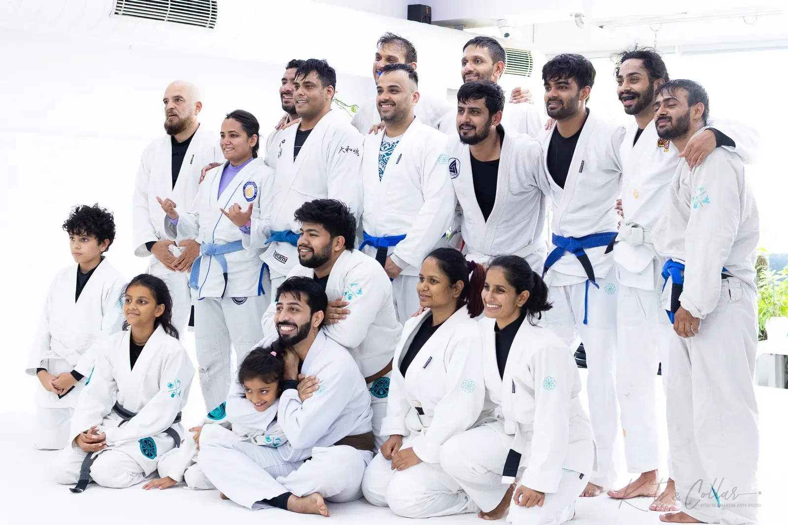 Students and coaches at Knots & Collar, Defence Colony, New Delhi, India