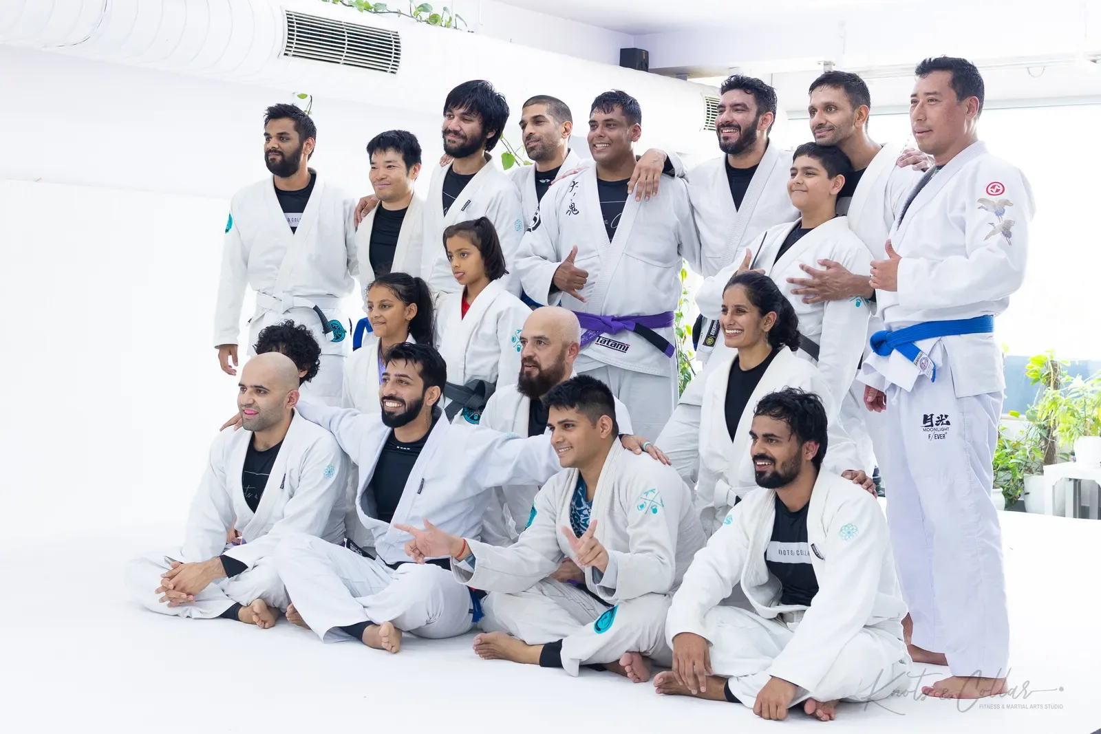 The Knots & Collar Brazilian Jiu-Jitsu community at Knots & Collar, Defence Colony, New Delhi, India