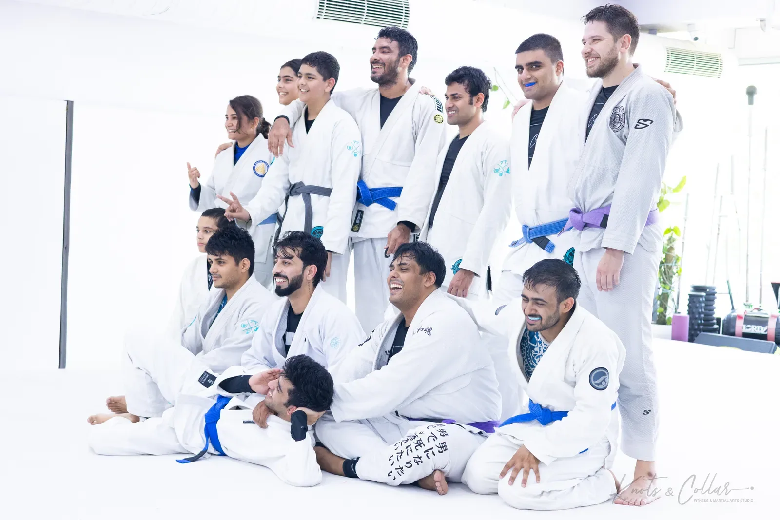 Students and coaches at Knots & Collar, Defence Colony, New Delhi, India