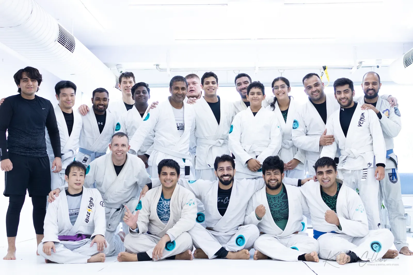 The Knots & Collar Brazilian Jiu-Jitsu community at Knots & Collar, Defence Colony, New Delhi, India