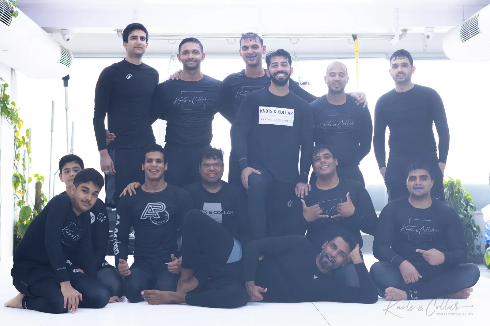 The Knots & Collar Brazilian Jiu-Jitsu community at Knots & Collar, Defence Colony, New Delhi, India