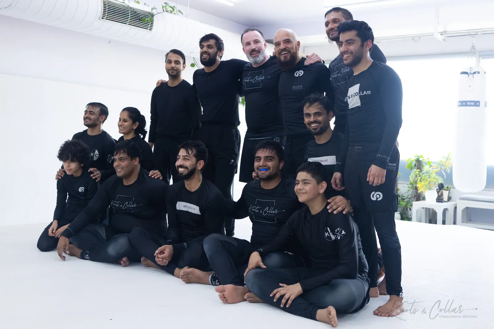 The Knots & Collar Brazilian Jiu-Jitsu community at Knots & Collar, Defence Colony, New Delhi, India