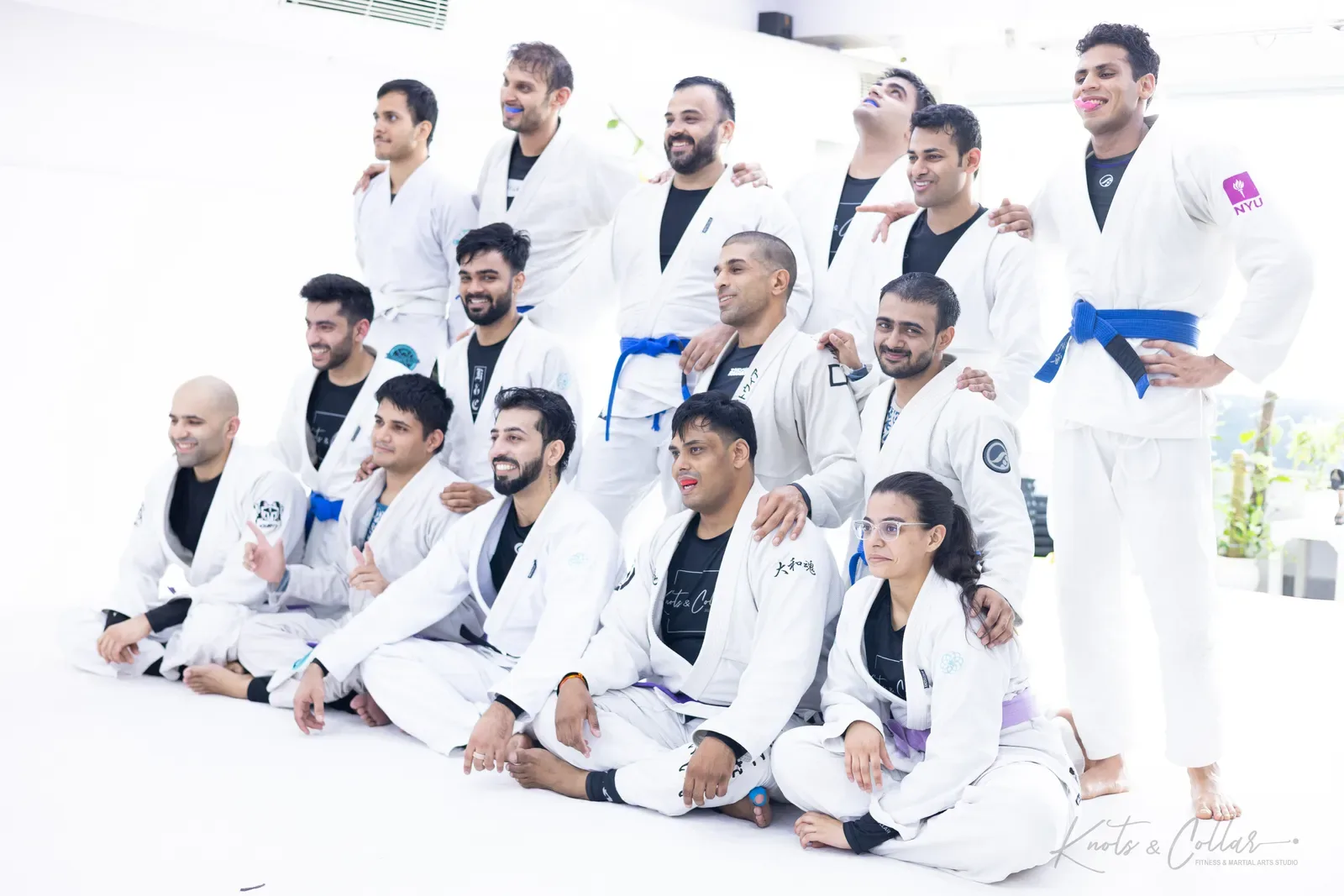 Students and coaches at Knots & Collar, Defence Colony, New Delhi, India