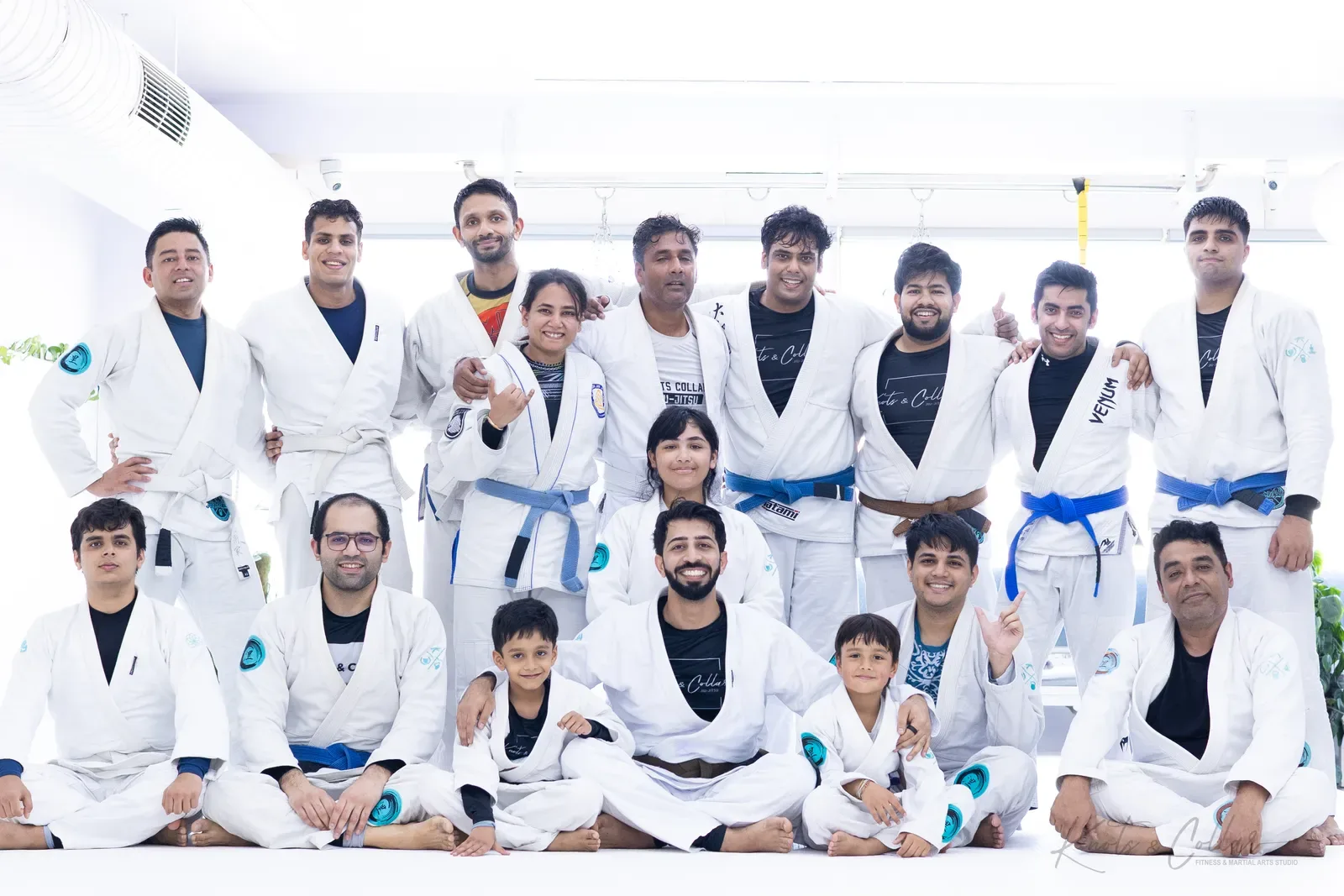 The Knots & Collar Brazilian Jiu-Jitsu community at Knots & Collar, Defence Colony, New Delhi, India