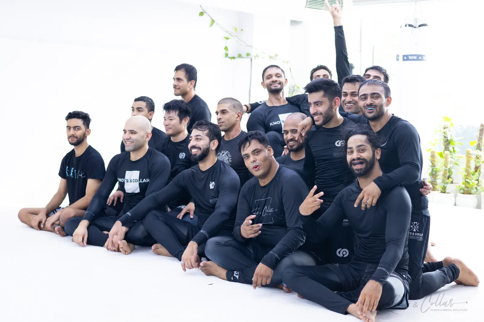 The Knots & Collar Brazilian Jiu-Jitsu community at Knots & Collar, Defence Colony, New Delhi, India