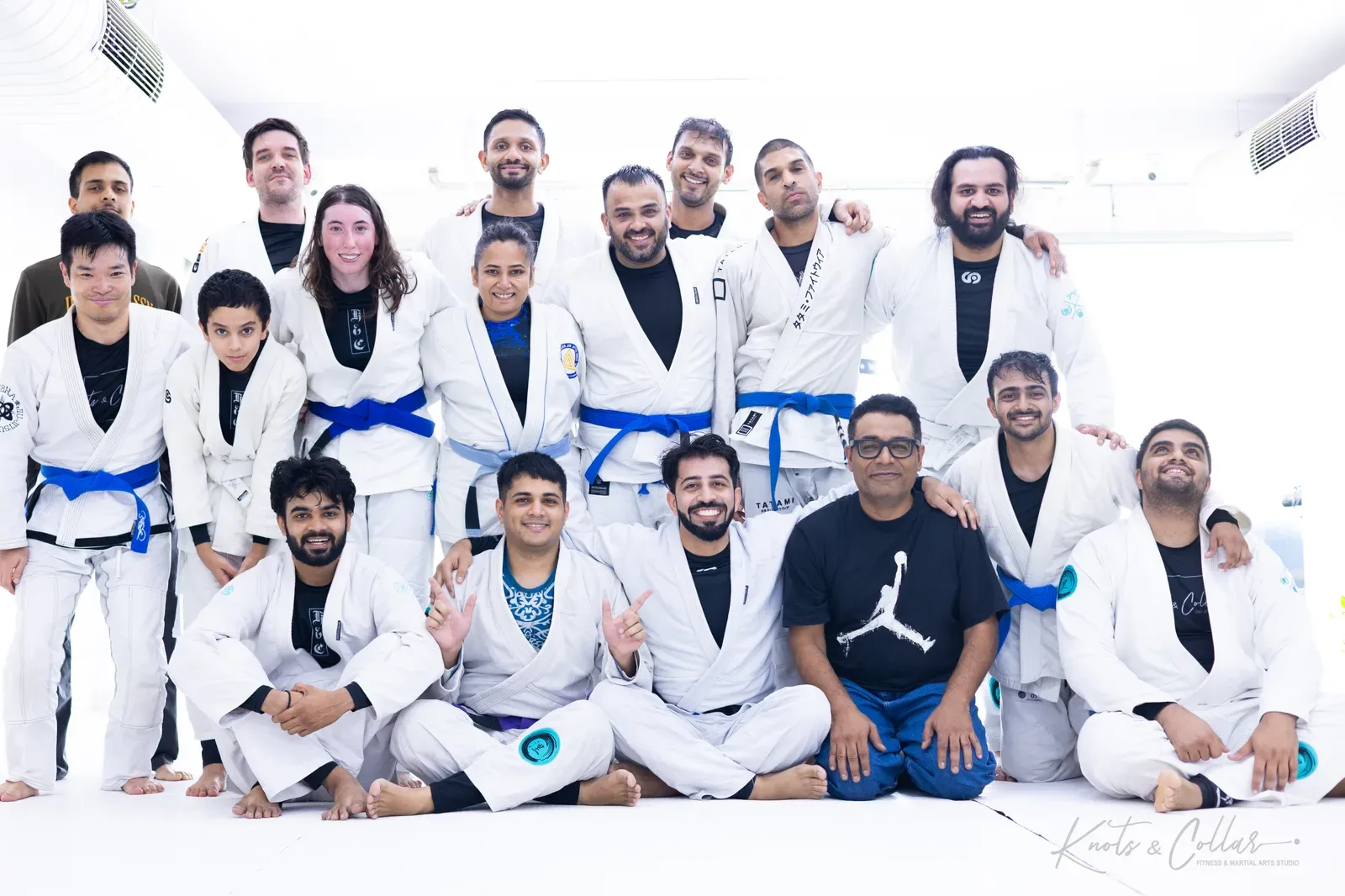 The Knots & Collar Brazilian Jiu-Jitsu community at Knots & Collar, Defence Colony, New Delhi, India