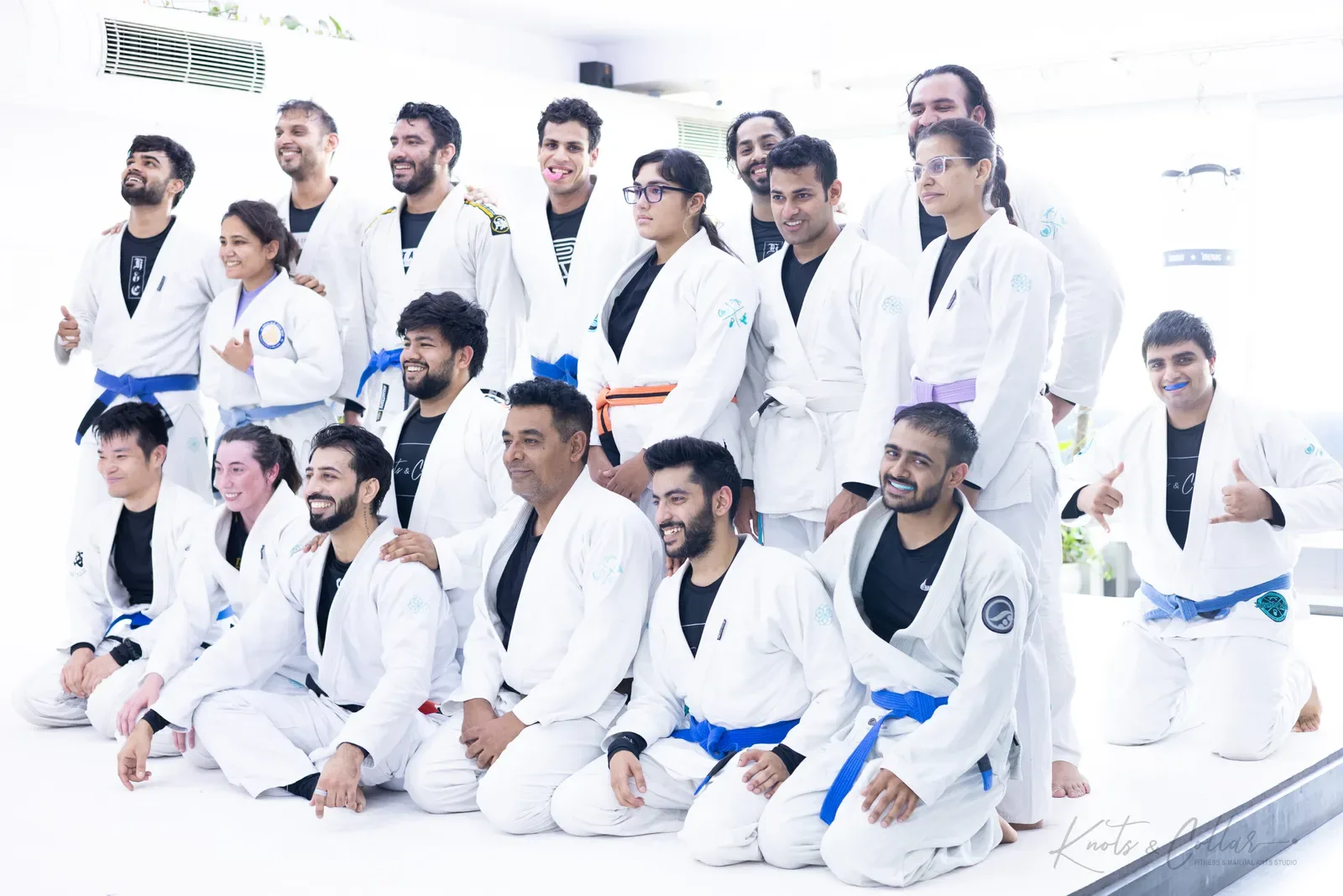 Students and coaches at Knots & Collar, Defence Colony, New Delhi, India