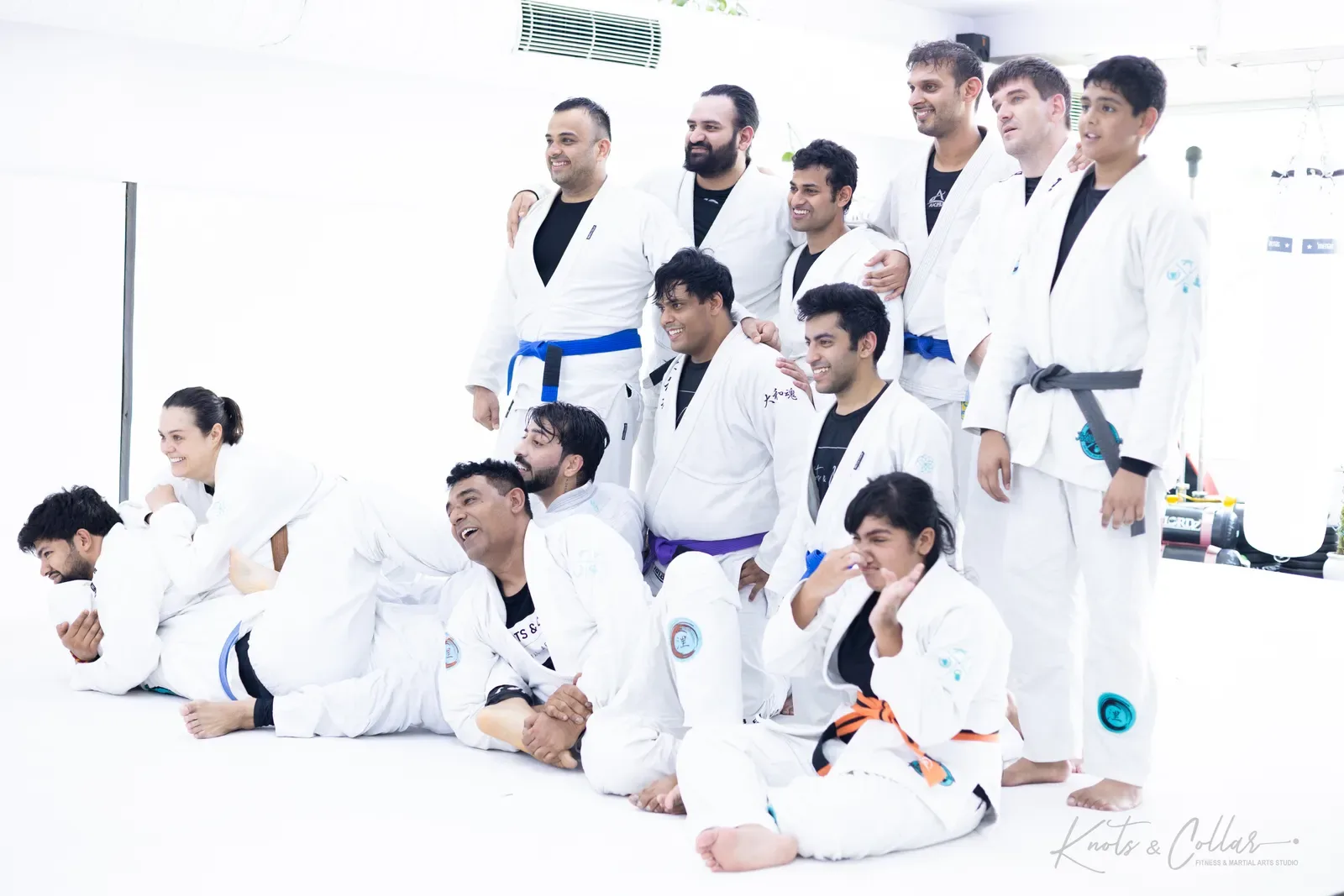 The Knots & Collar Brazilian Jiu-Jitsu community at Knots & Collar, Defence Colony, New Delhi, India