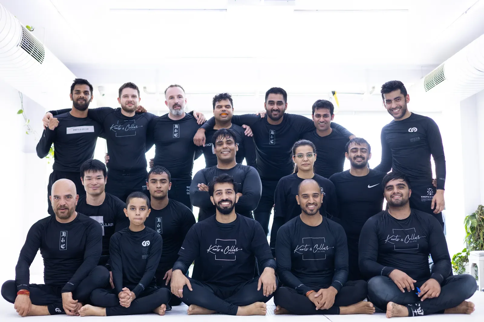 The Knots & Collar Brazilian Jiu-Jitsu community at Knots & Collar, Defence Colony, New Delhi, India