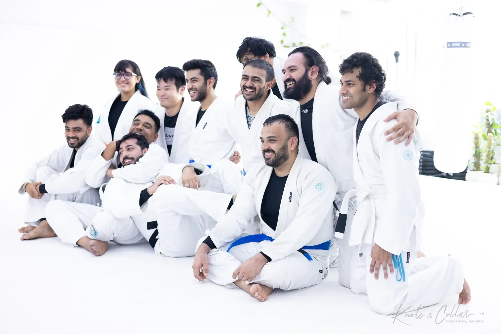 Students and coaches at Knots & Collar, Defence Colony, New Delhi, India