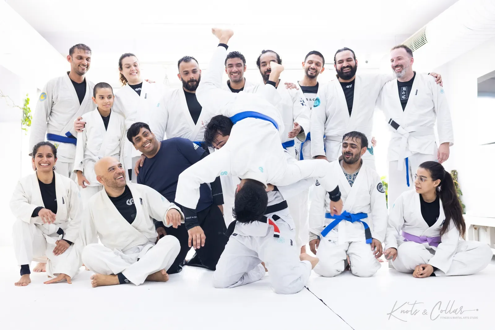 The Knots & Collar Brazilian Jiu-Jitsu community at Knots & Collar, Defence Colony, New Delhi, India