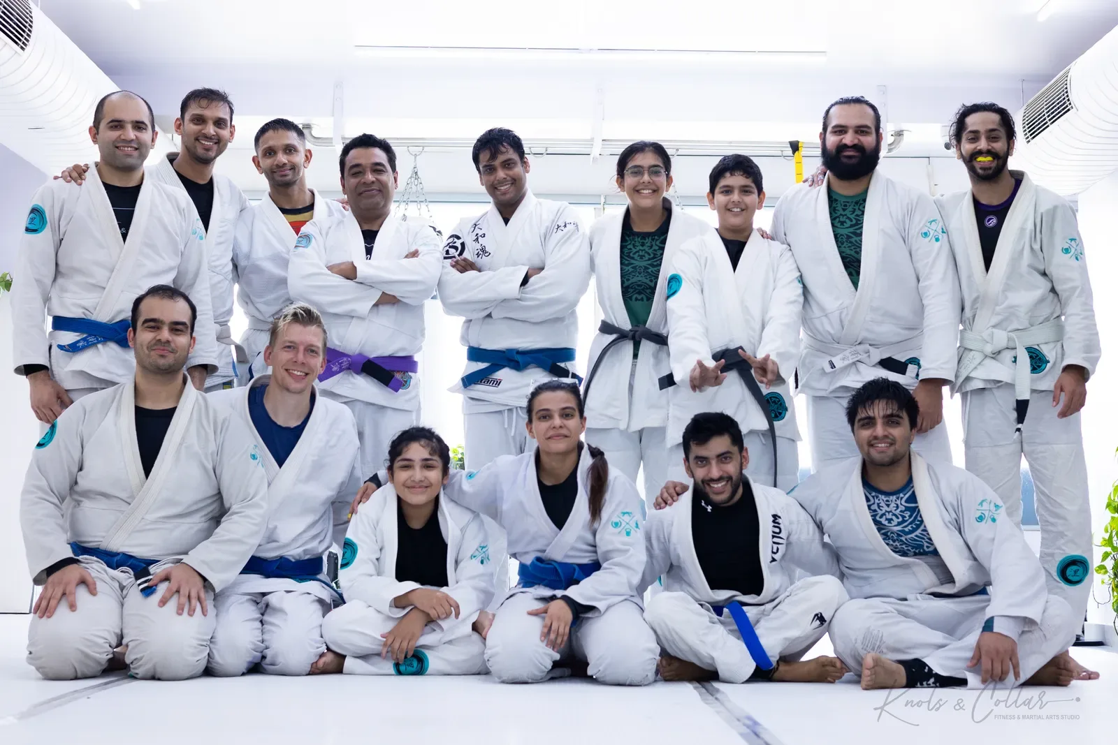 Students and coaches at Knots & Collar, Defence Colony, New Delhi, India